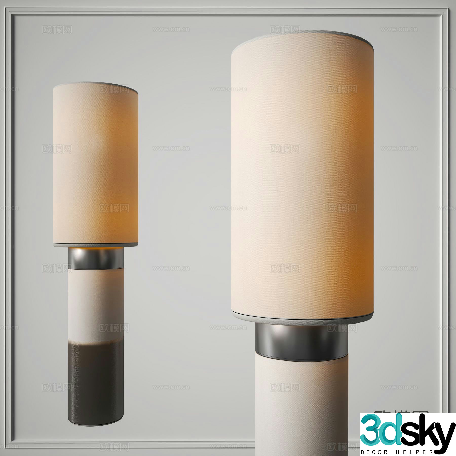 Wabi Sabi desk lamp simple desk lamp 3d model
