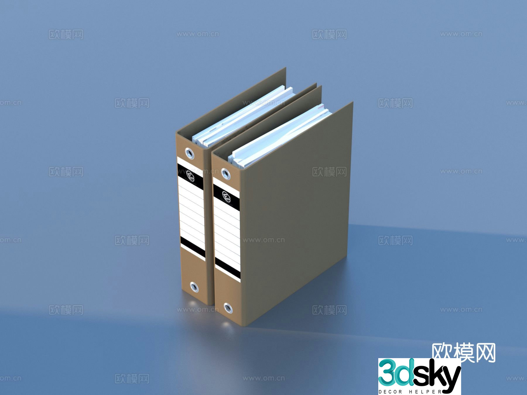 Folder stationery sketch 3d model