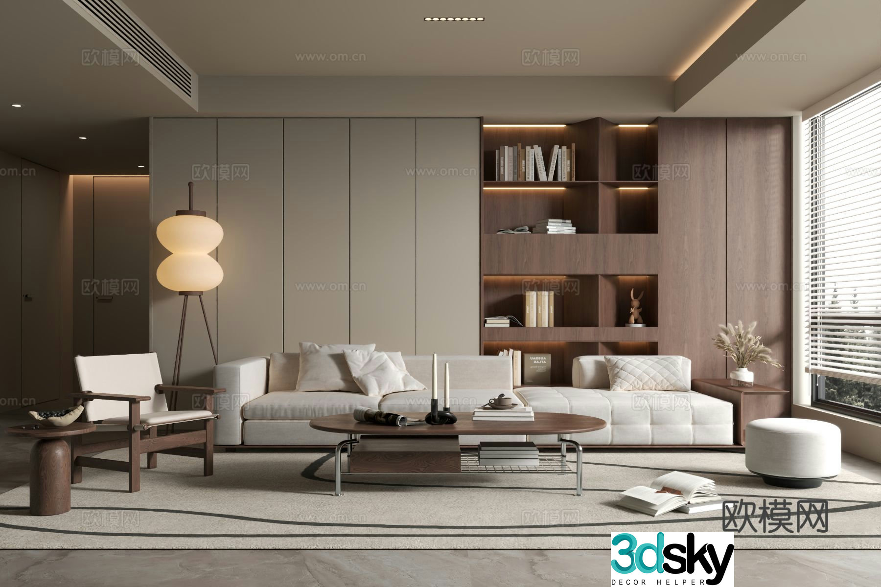 Medieval style living room 3D model