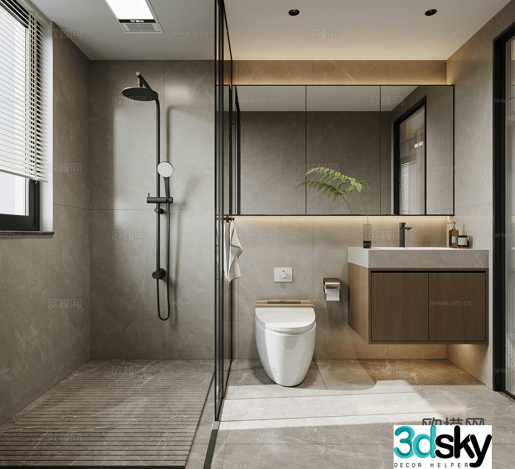 Italian bathroom bathroom 3d model