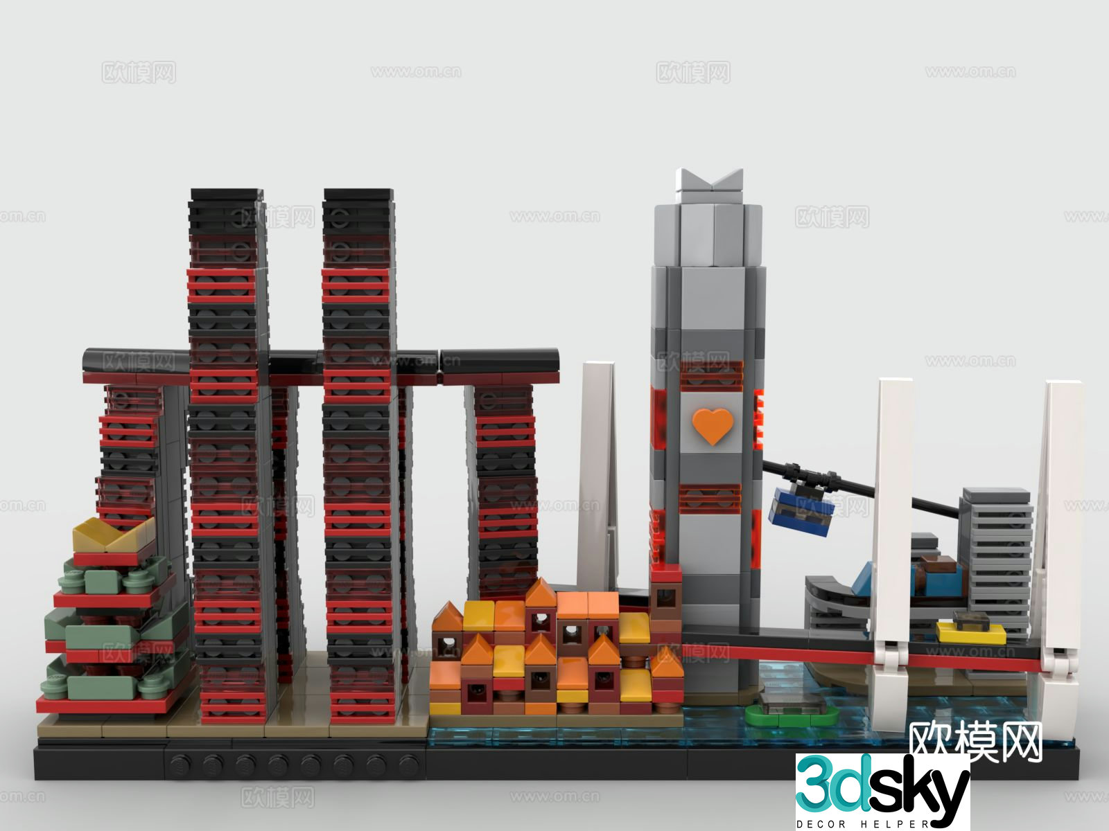 Lego toys building block toys building complex 3d model