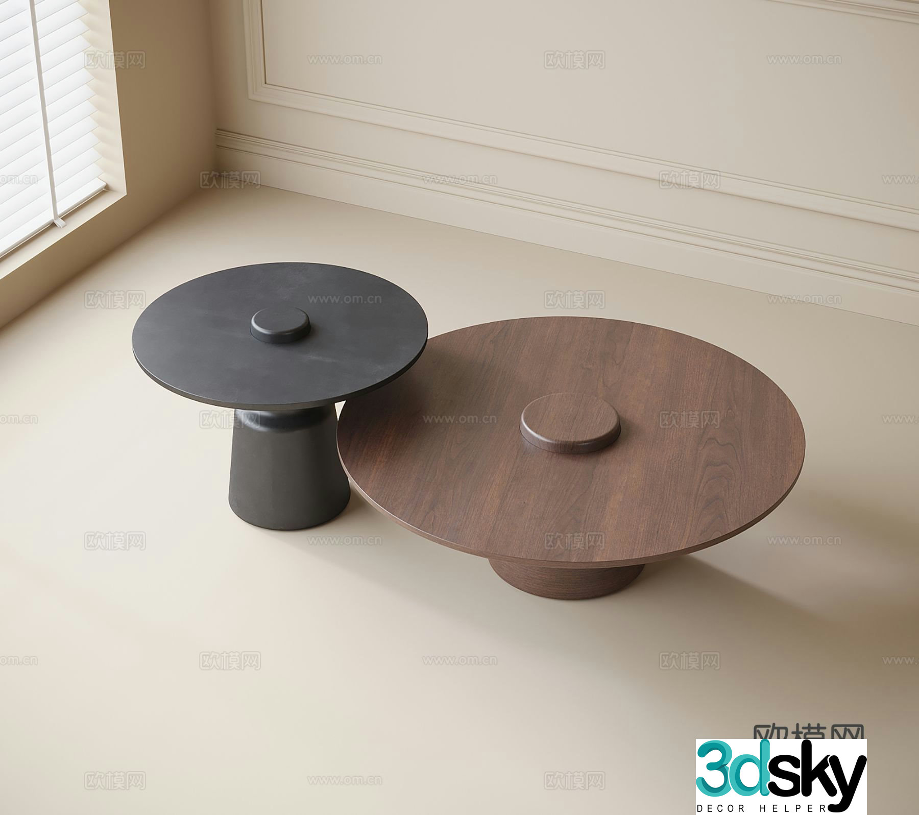 Wabi-sabi coffee table 3d model