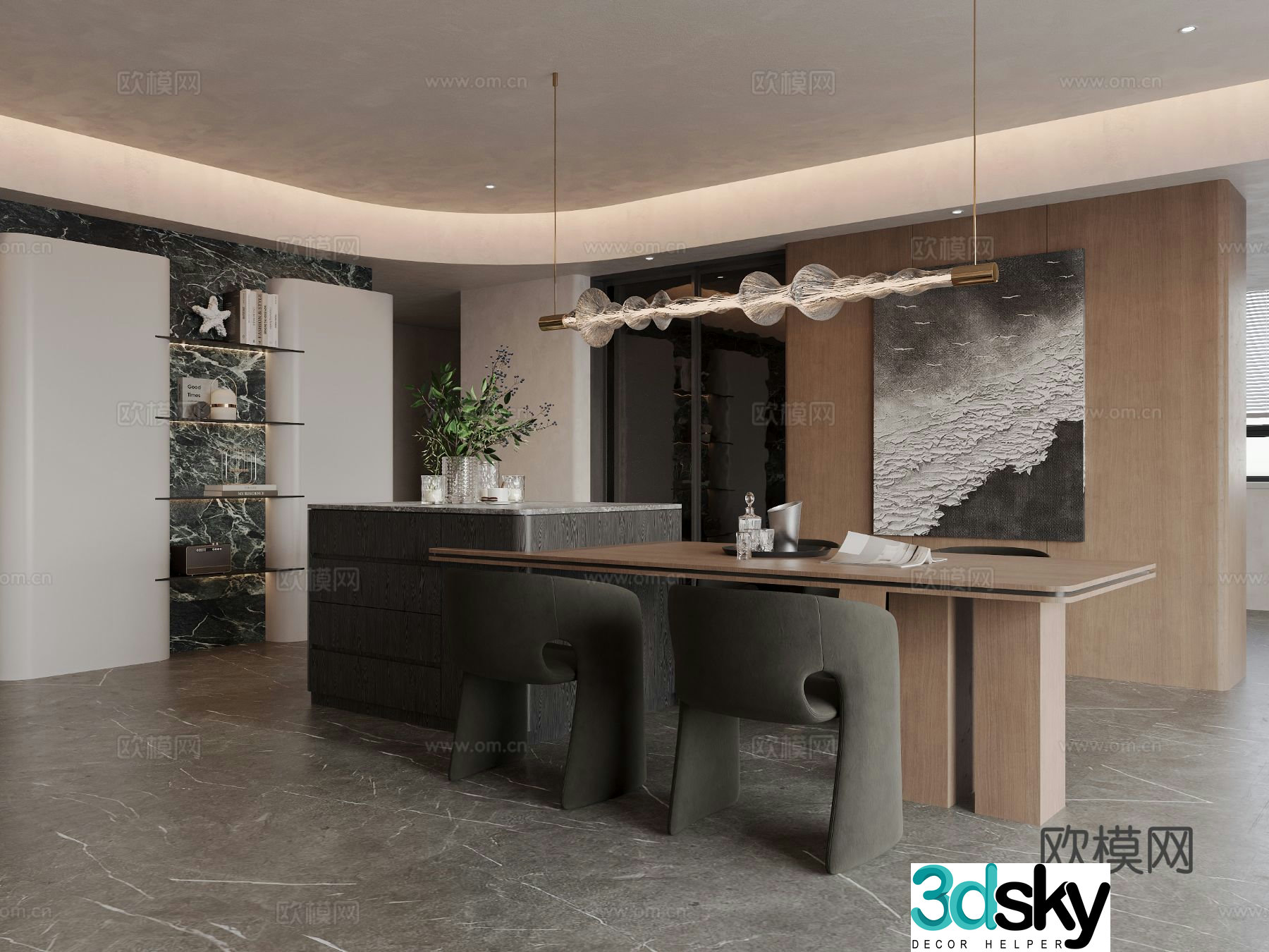 Italian restaurant 3d model