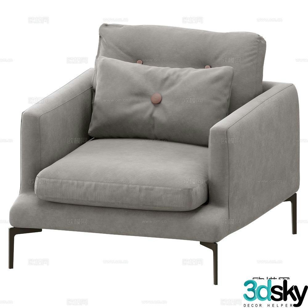Saba single sofa 3d model