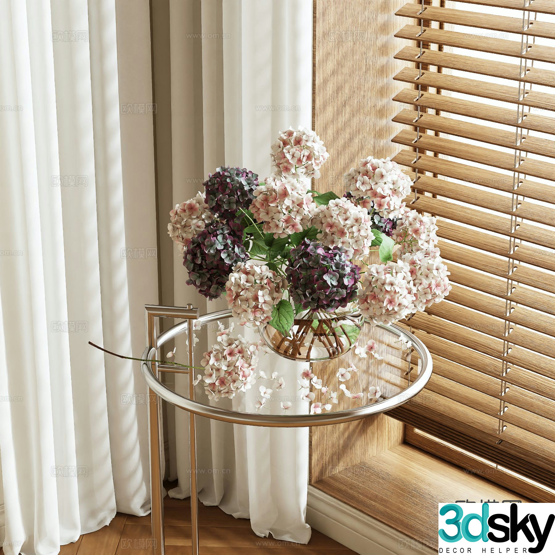 vase floral arrangement flowers flower arrangement 3d model
