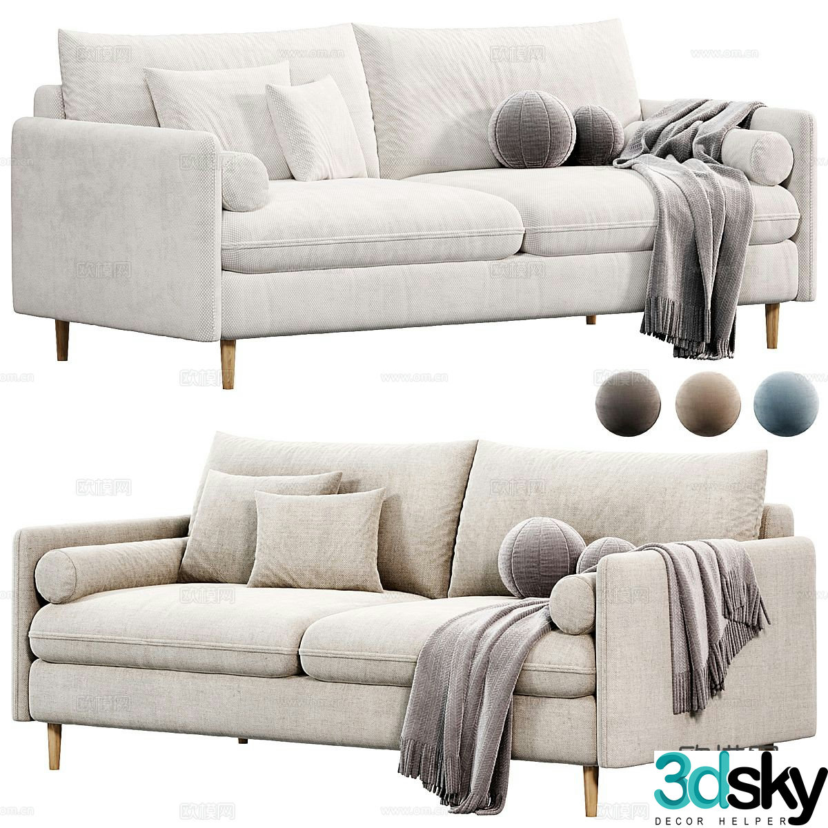 Modern love sofa 3d model