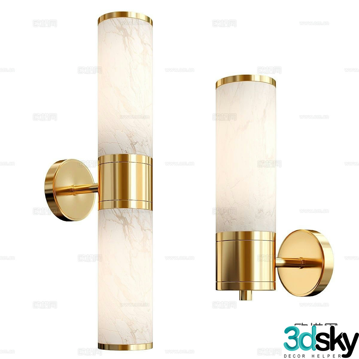 Light luxury wall lamp bedside wall lamp 3d model