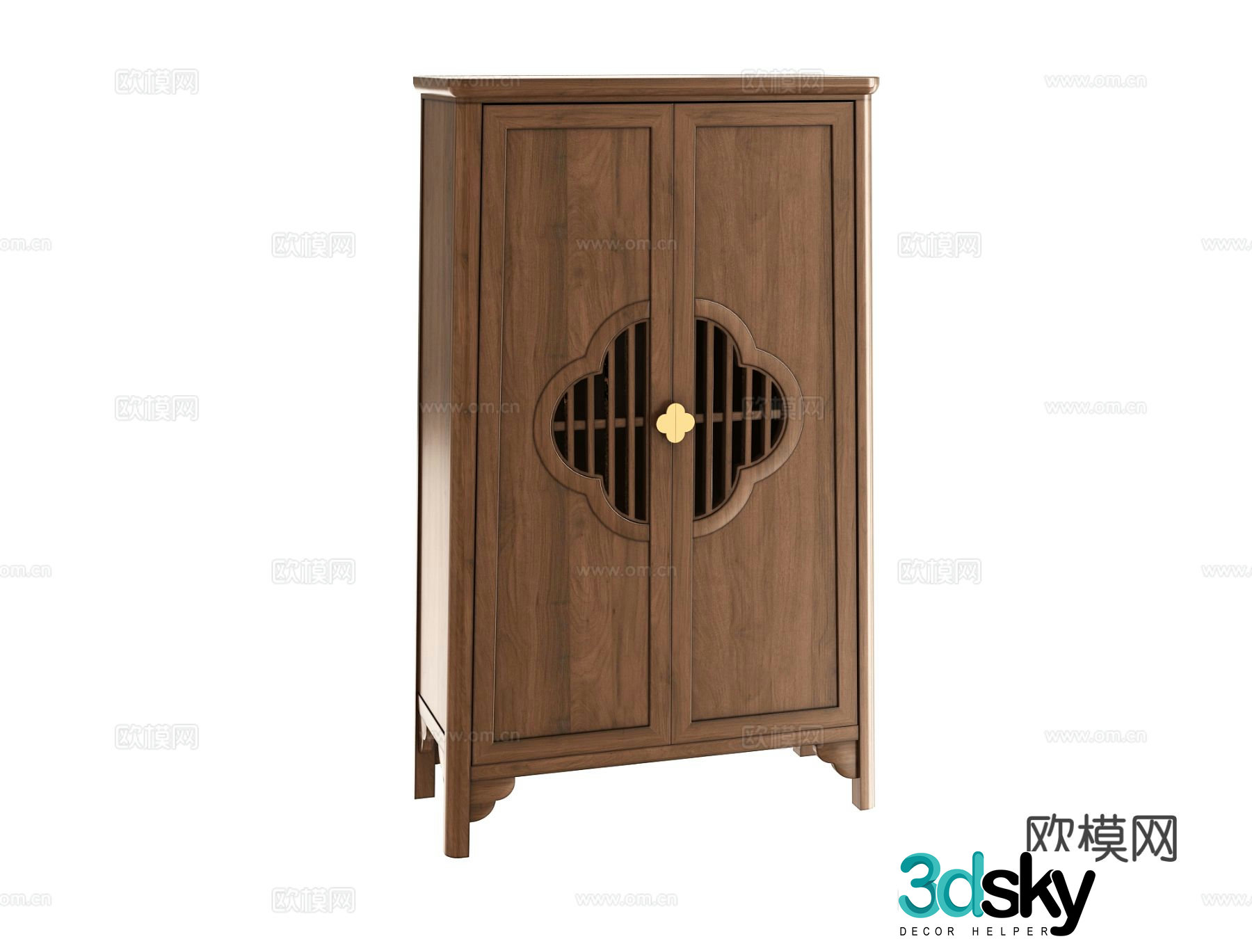 New Chinese style decorative cabinet 3d model