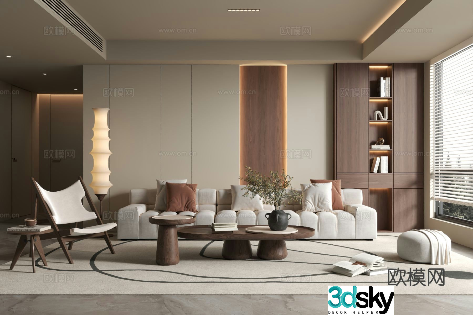 Medieval style living room 3D model