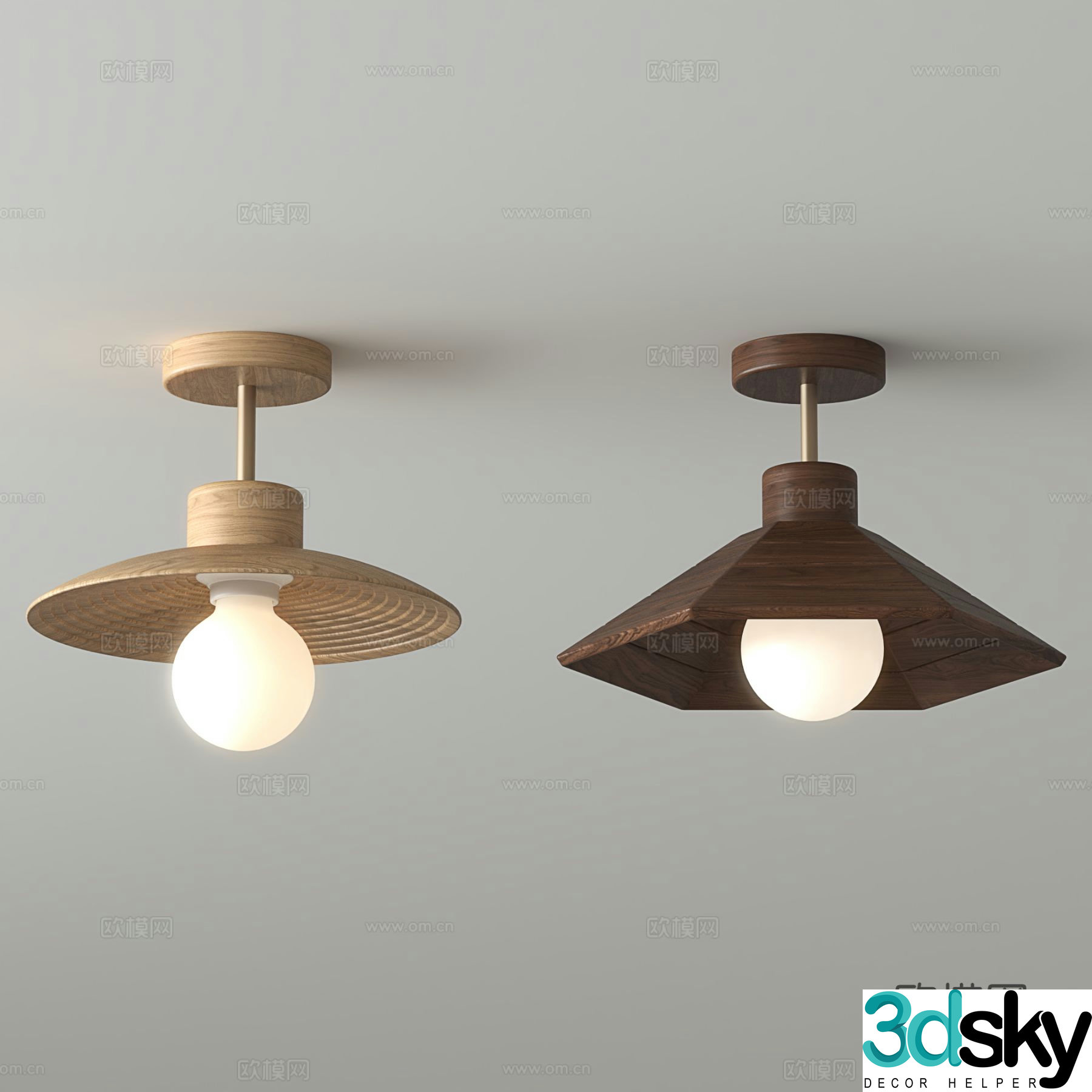 Medieval style ceiling lamp bedroom lamp 3d model