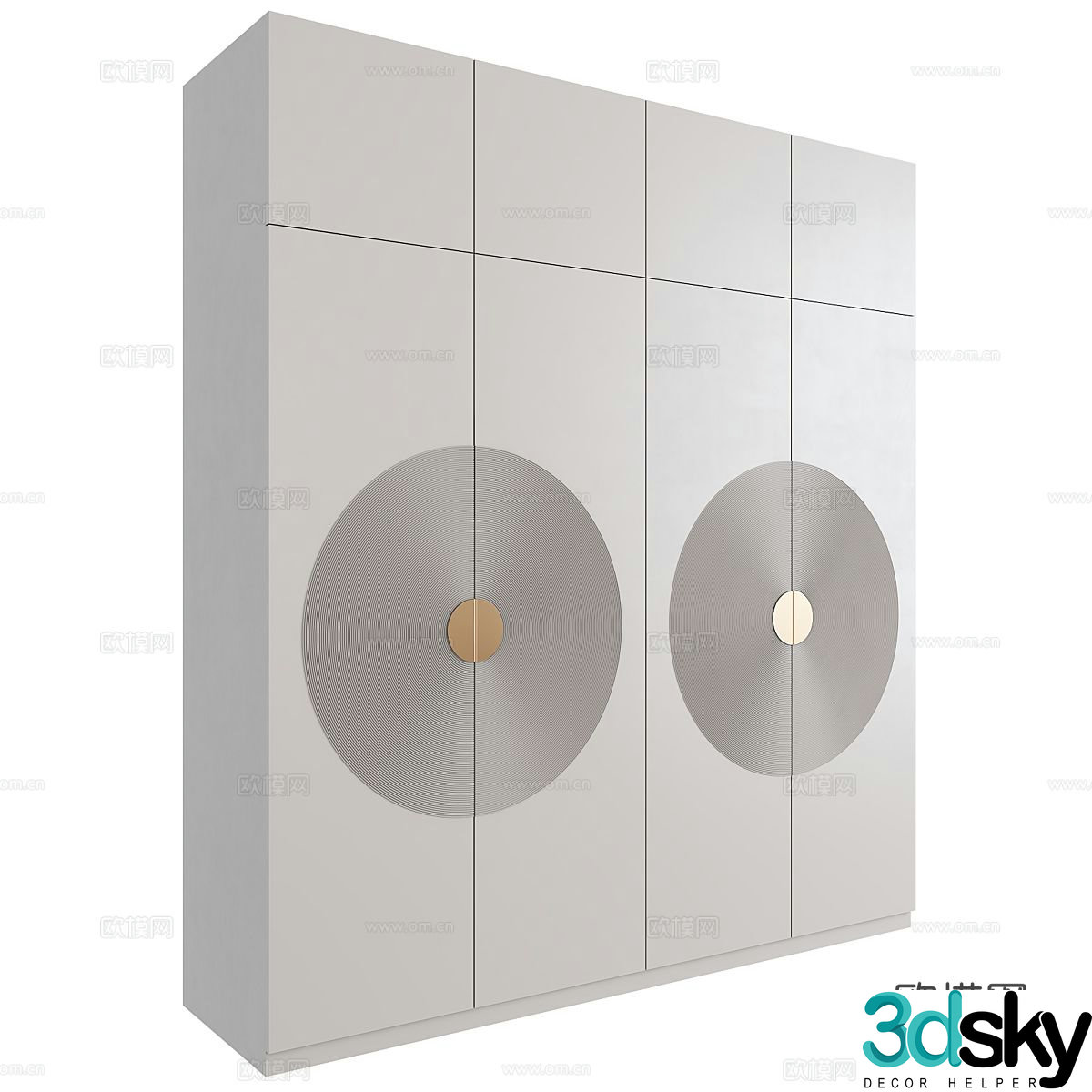 Modern wardrobe 3d model