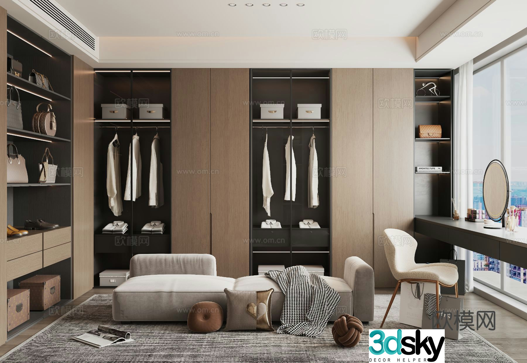 Italian cloakroom 3D model