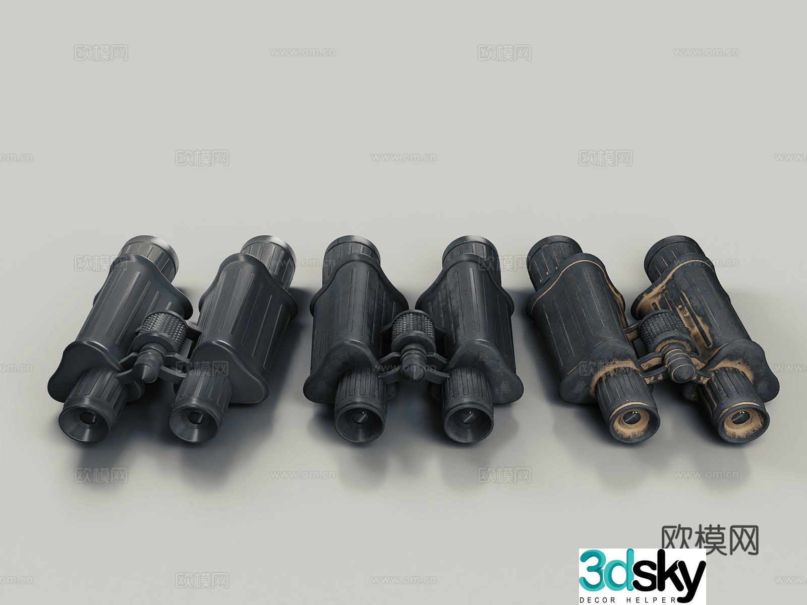 old telescope old telescope 3d model