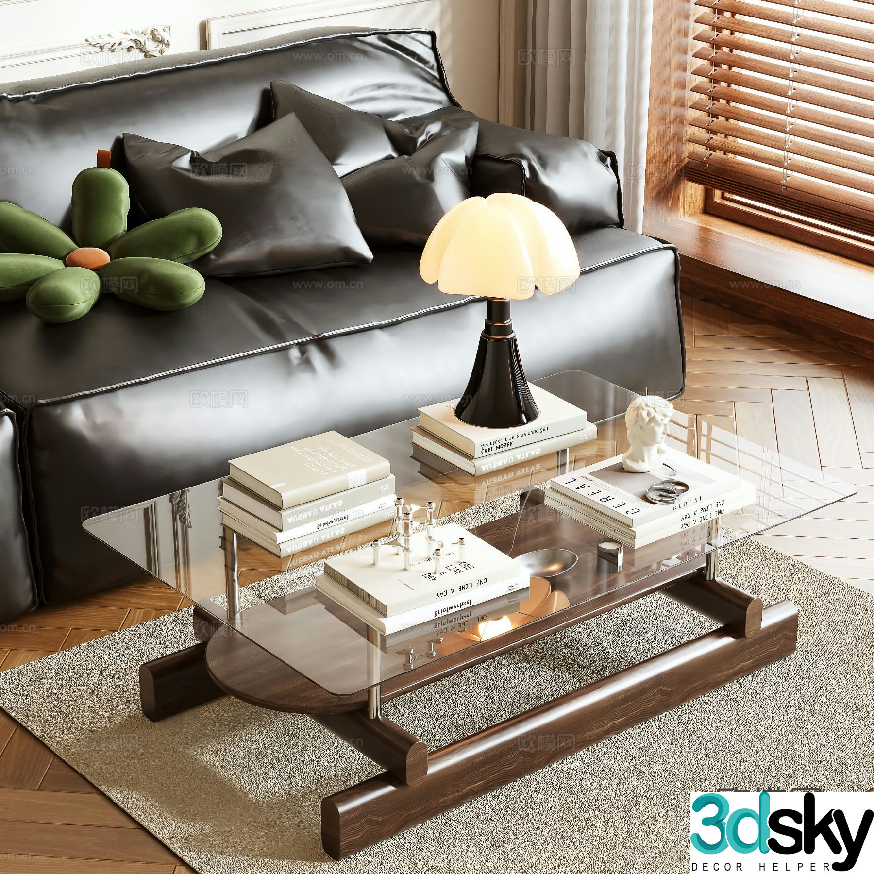 Medieval style coffee table 3D model
