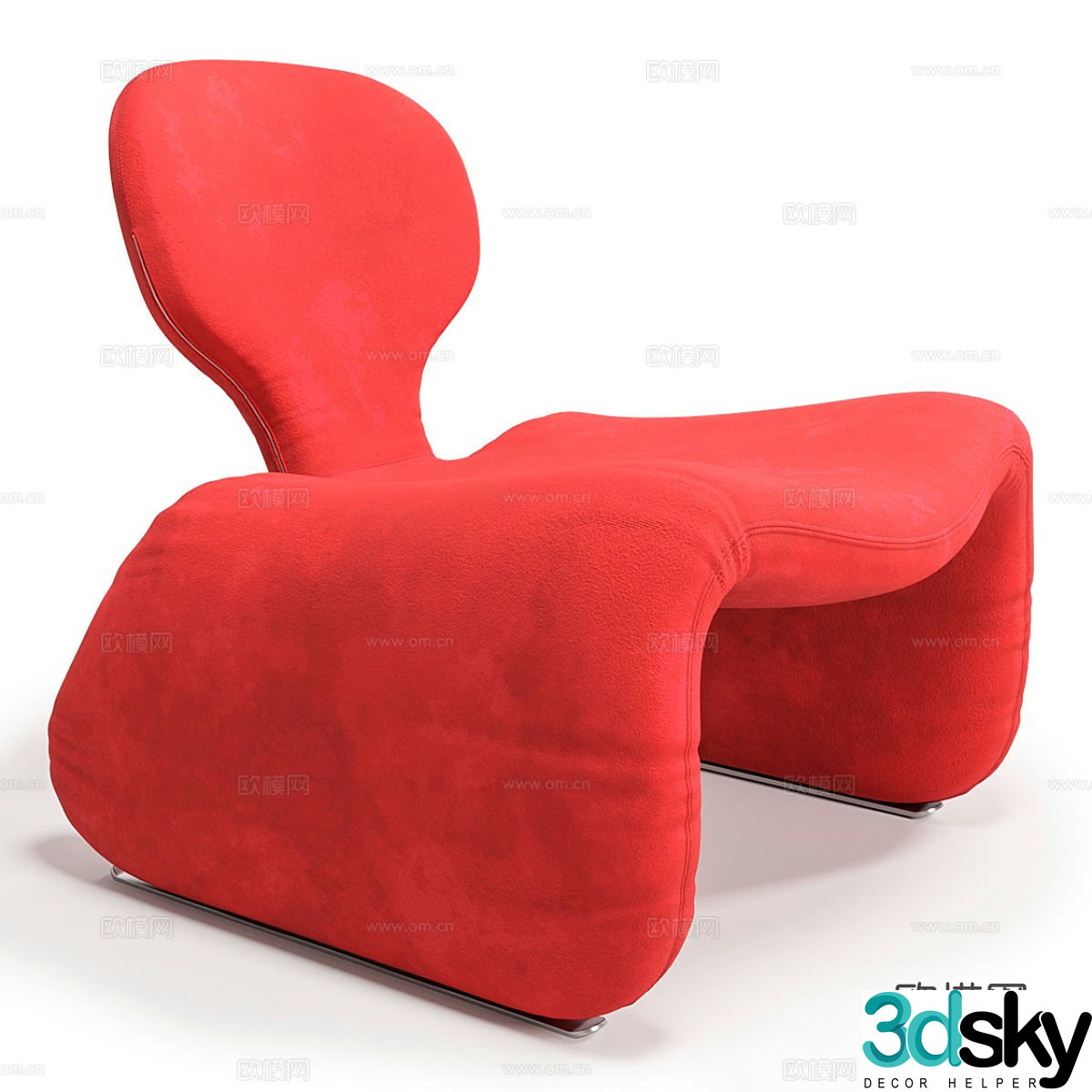Single sofa leisure sofa 3d model