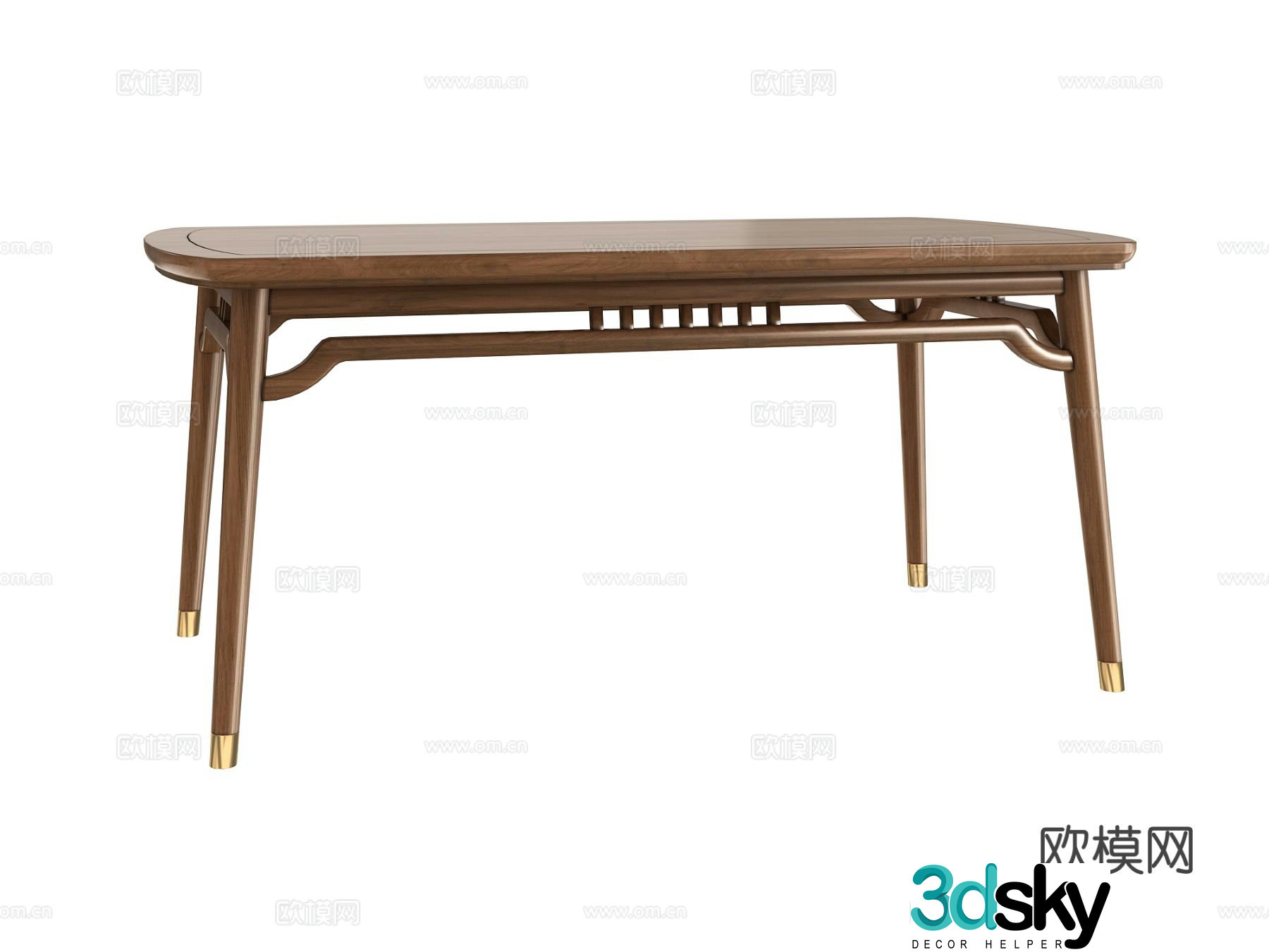 New Chinese dining table 3D model
