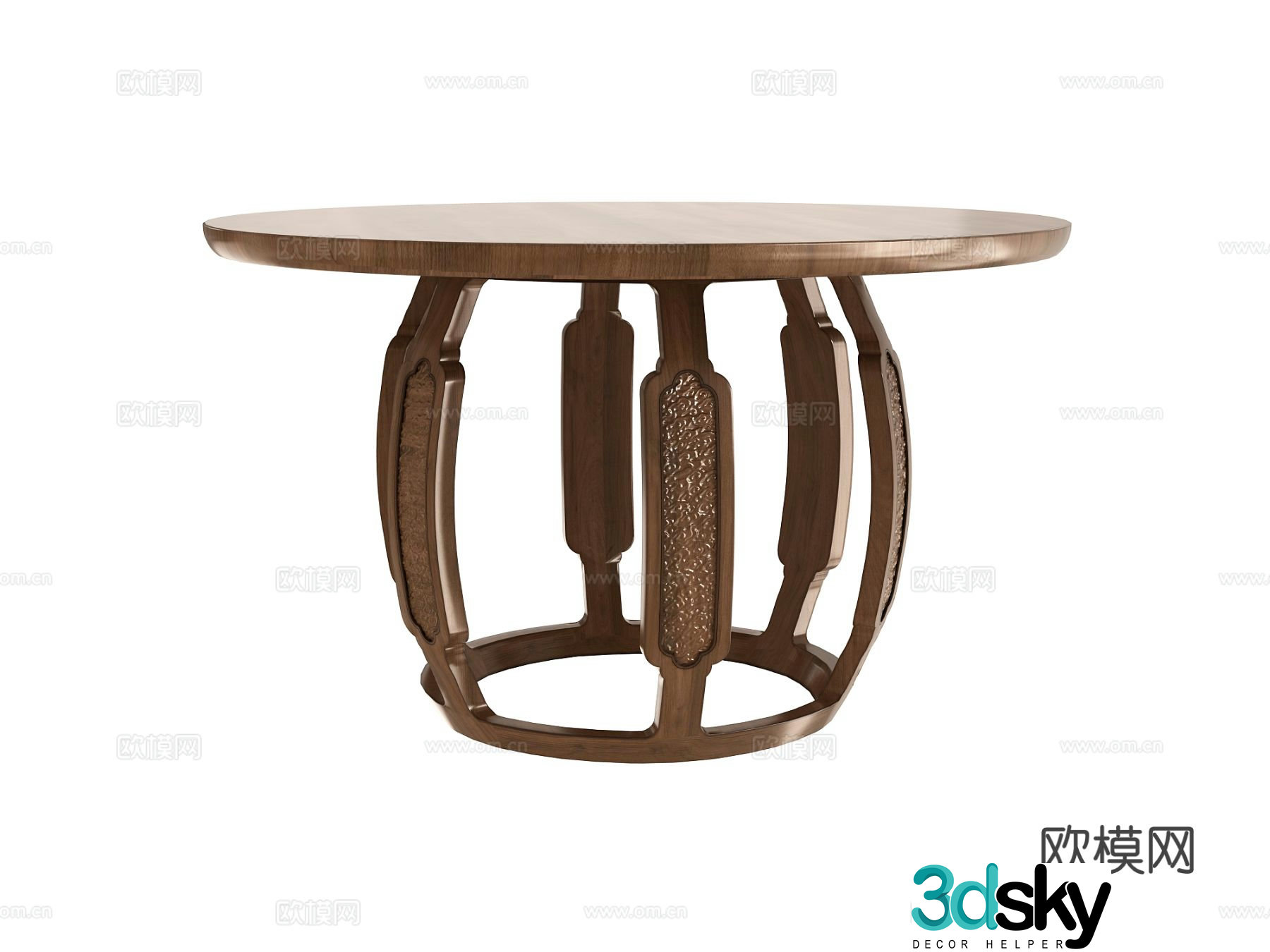 New Chinese dining table 3d model