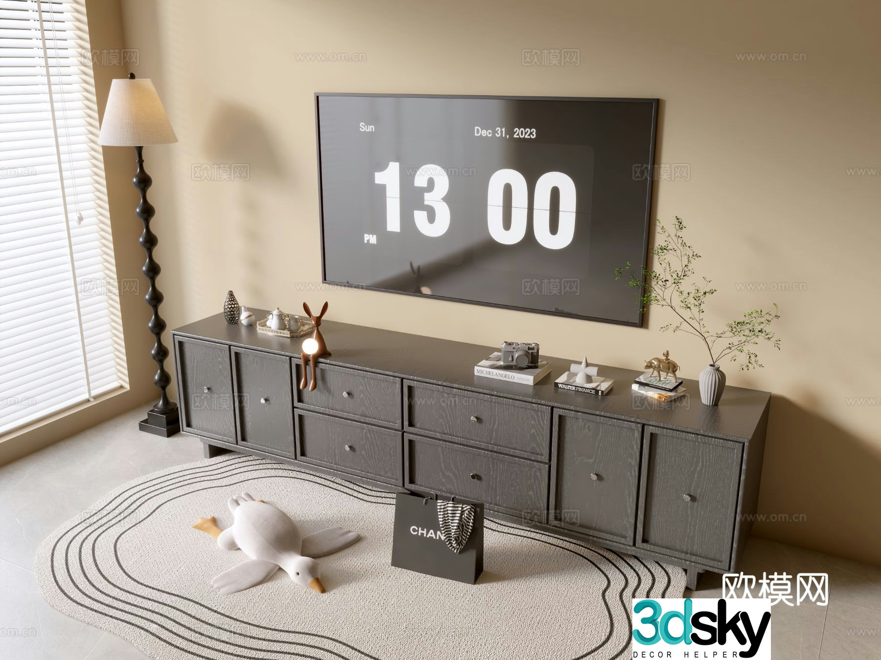 Modern TV cabinet 3d model
