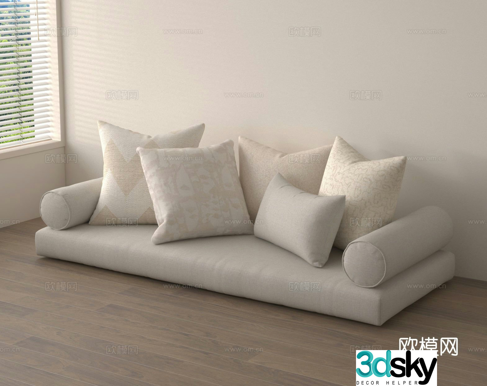Pillow cushion cushion cushion sofa cushion 3d model
