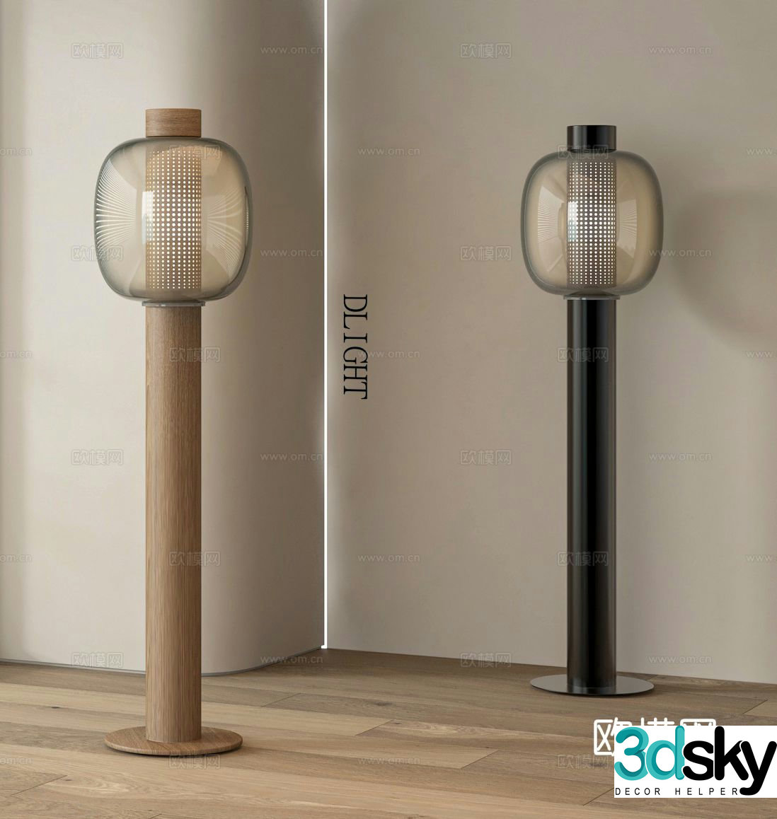 Wabi-sabi floor lamp 3d model