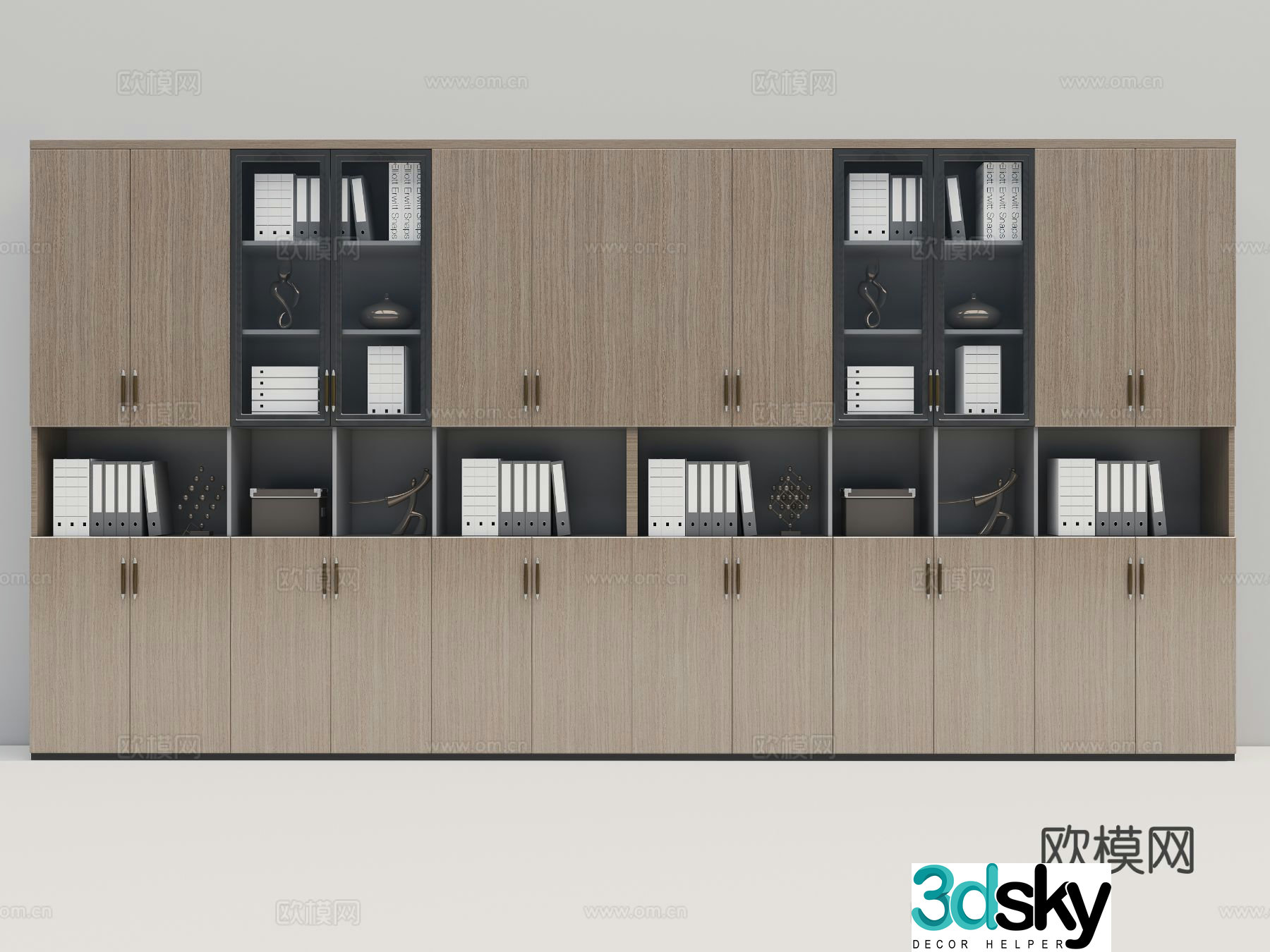 Modern filing cabinet information cabinet filing cabinet 3d model