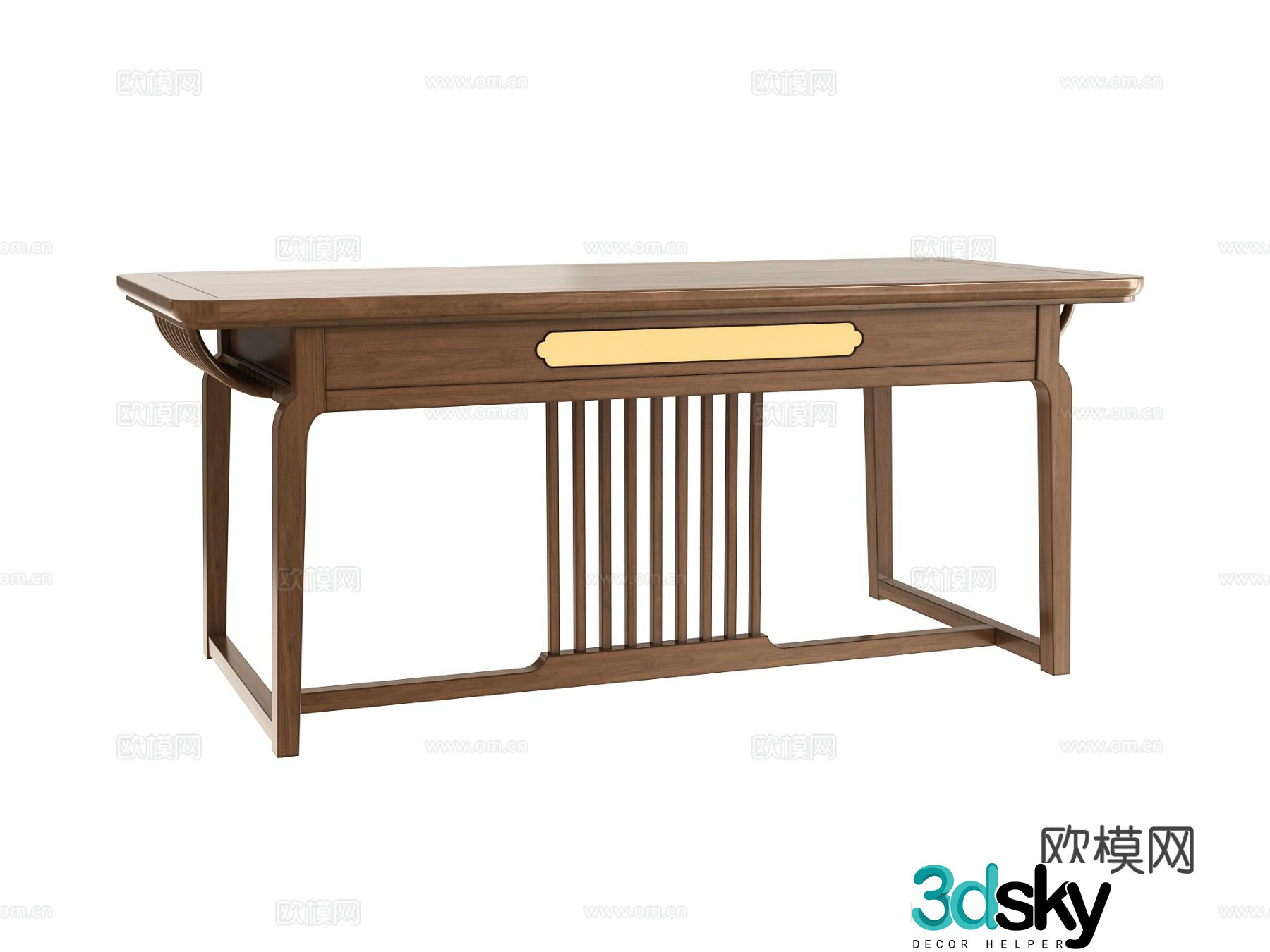 New Chinese style tea table tea table 3d model