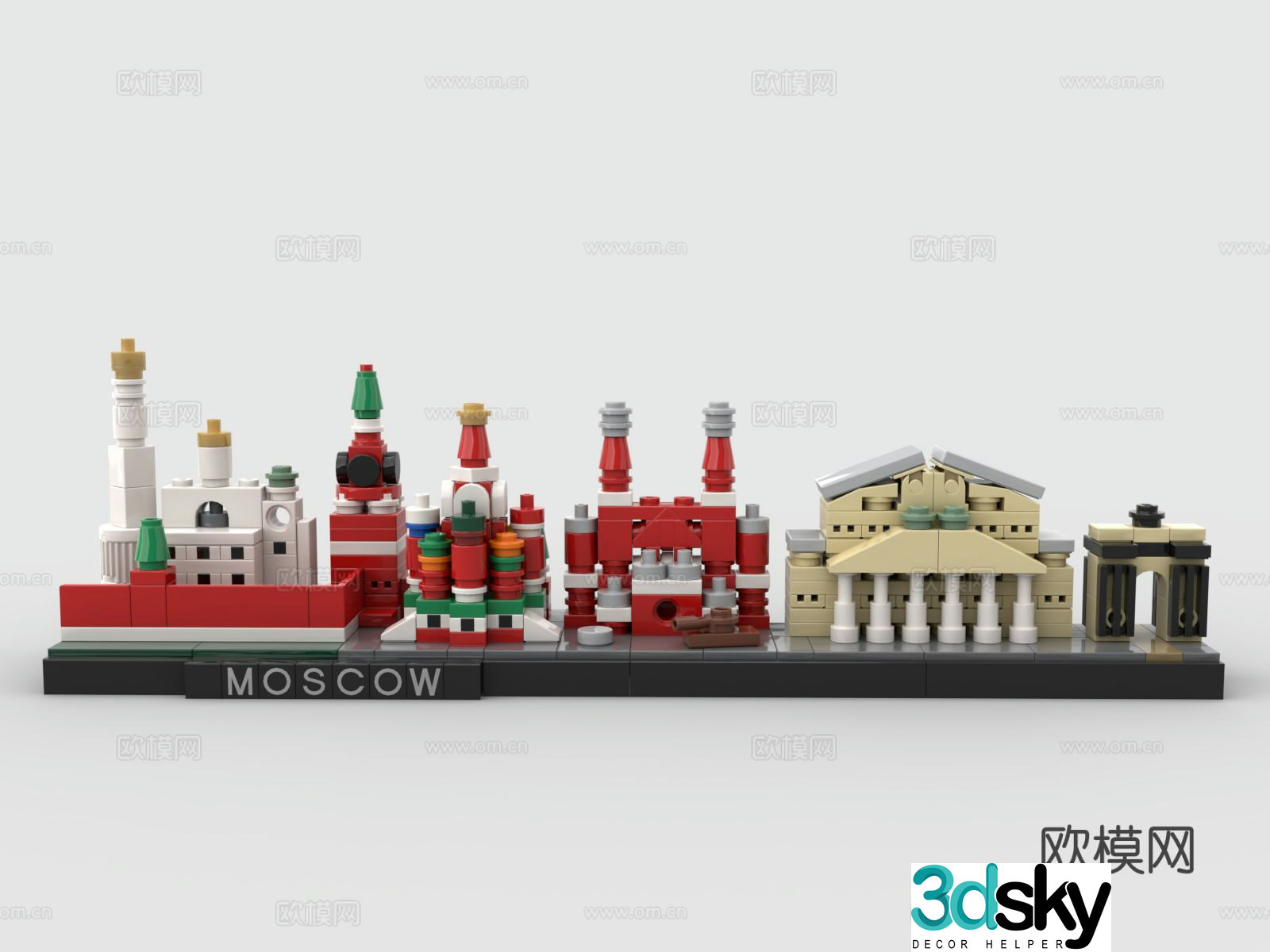 LEGO building block toys Moscow building block 3D model