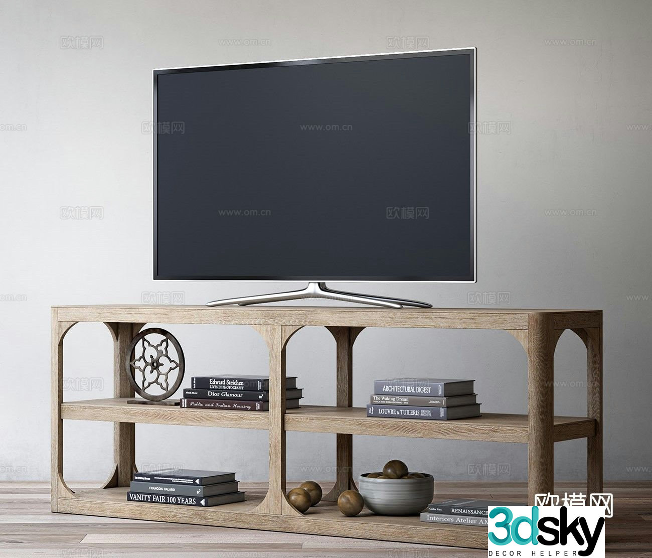 Rh wabi-sabi tv cabinet 3d model