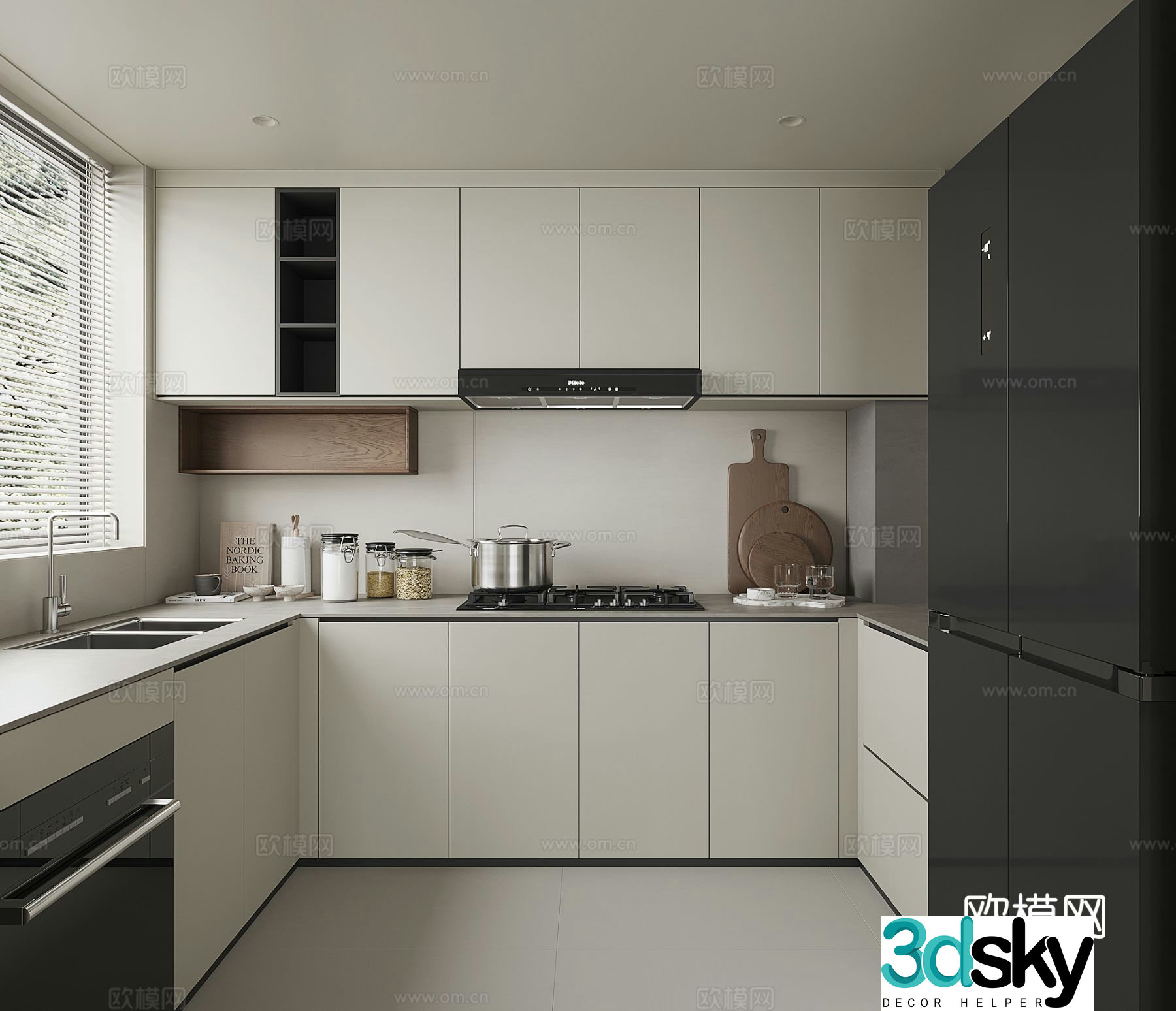 Modern kitchen 3d model
