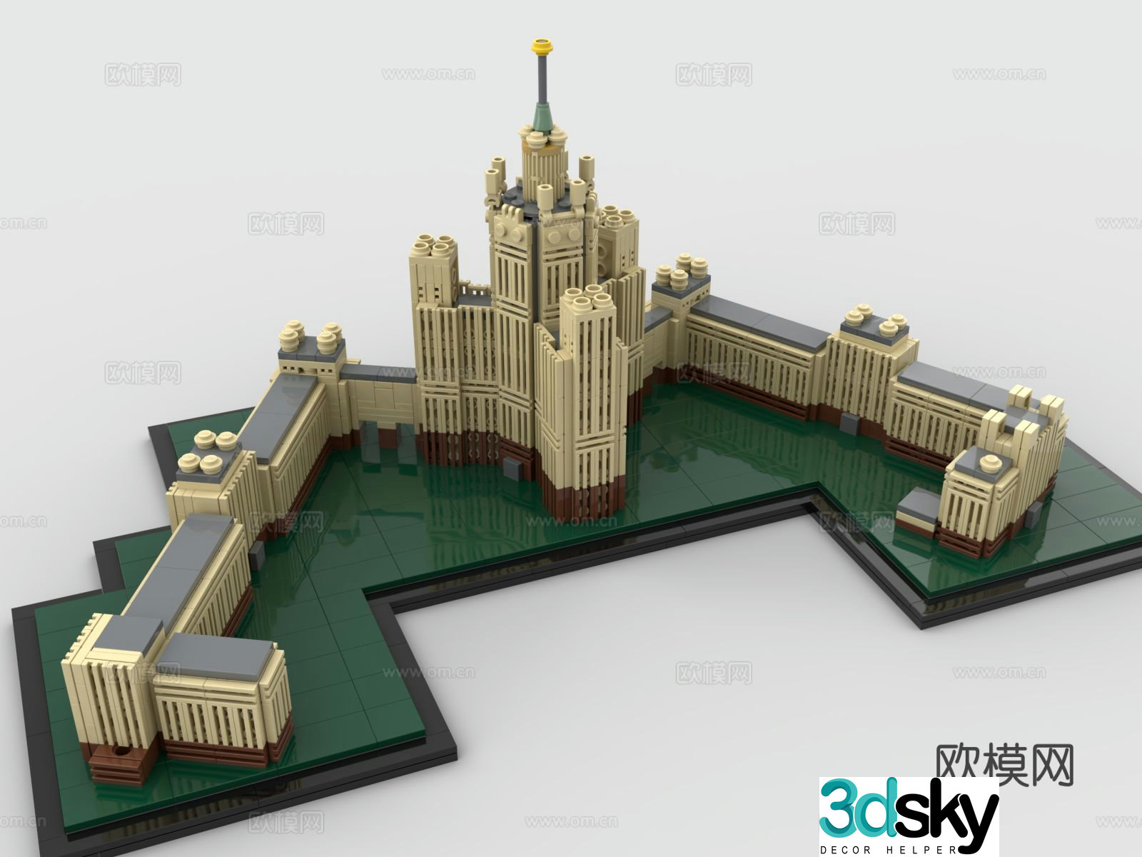LEGO toys Moscow building blocks 3d model