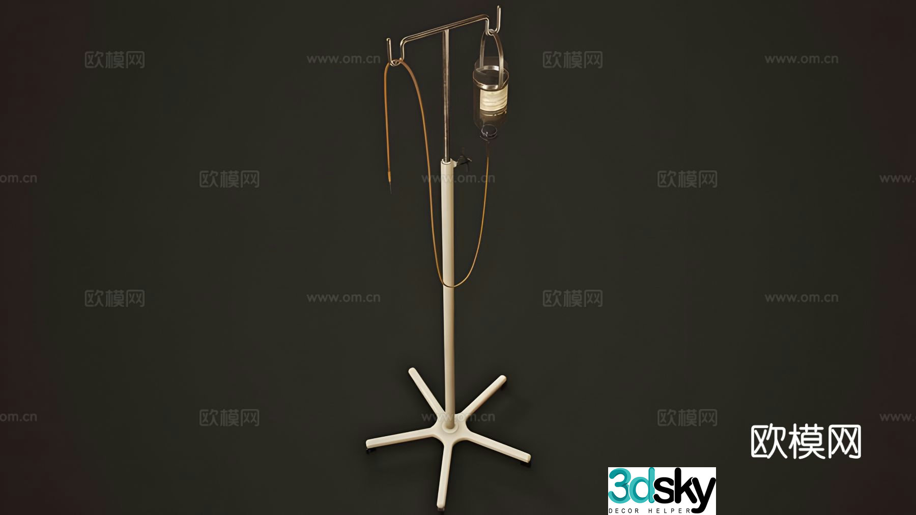 Medical equipment IV stand Bottle stand 3D model