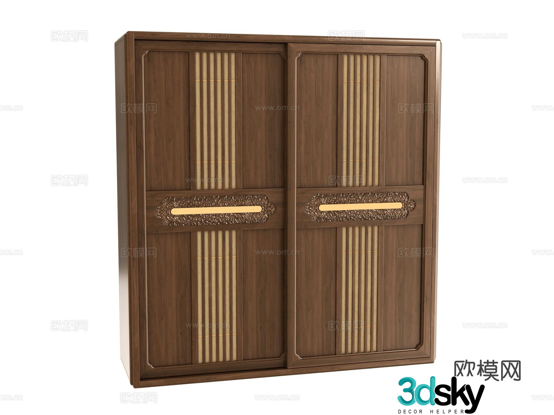 New Chinese style wardrobe 3d model