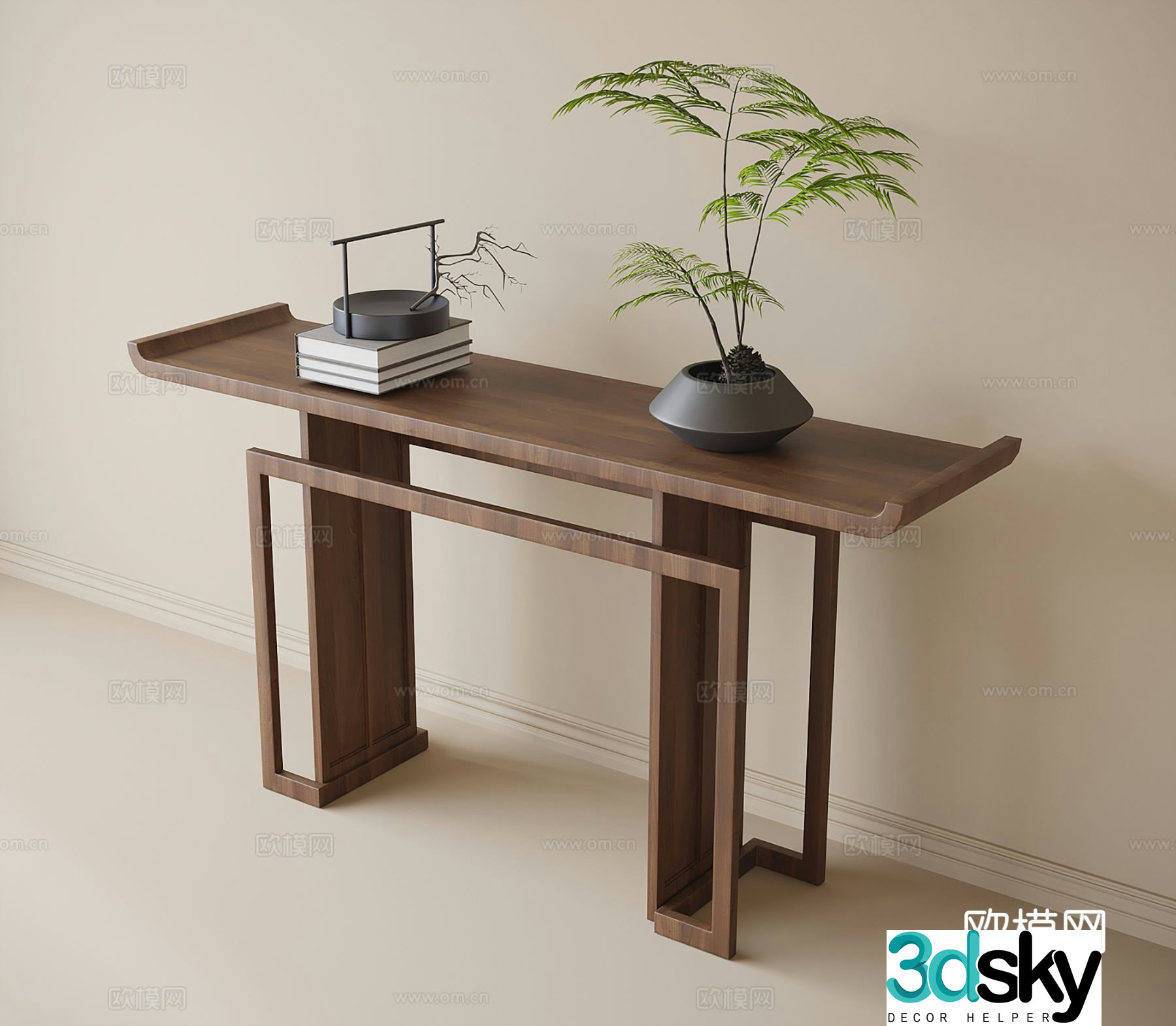 New Chinese-style Duanjingdai 3D model