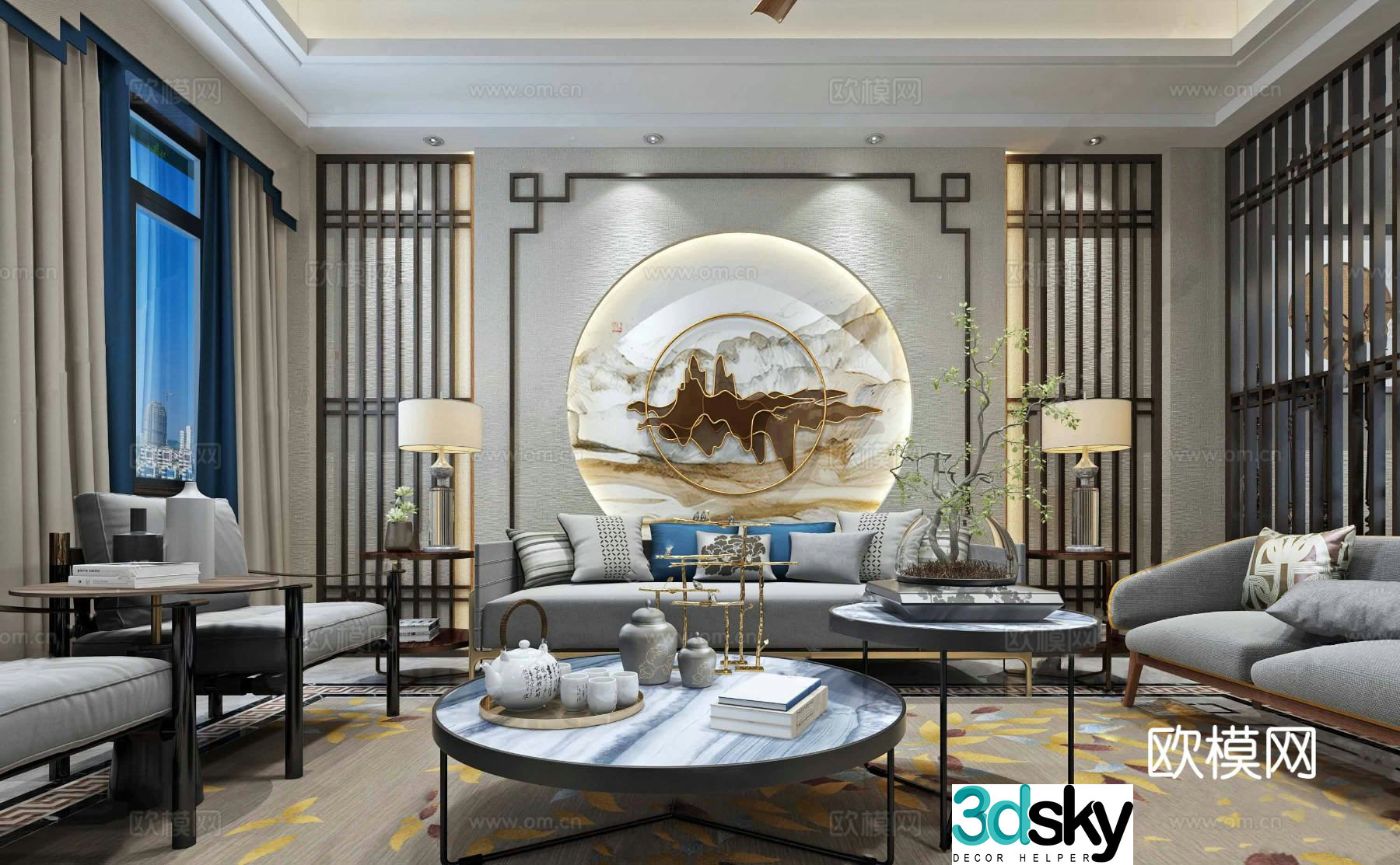 New Chinese restaurant 3D model