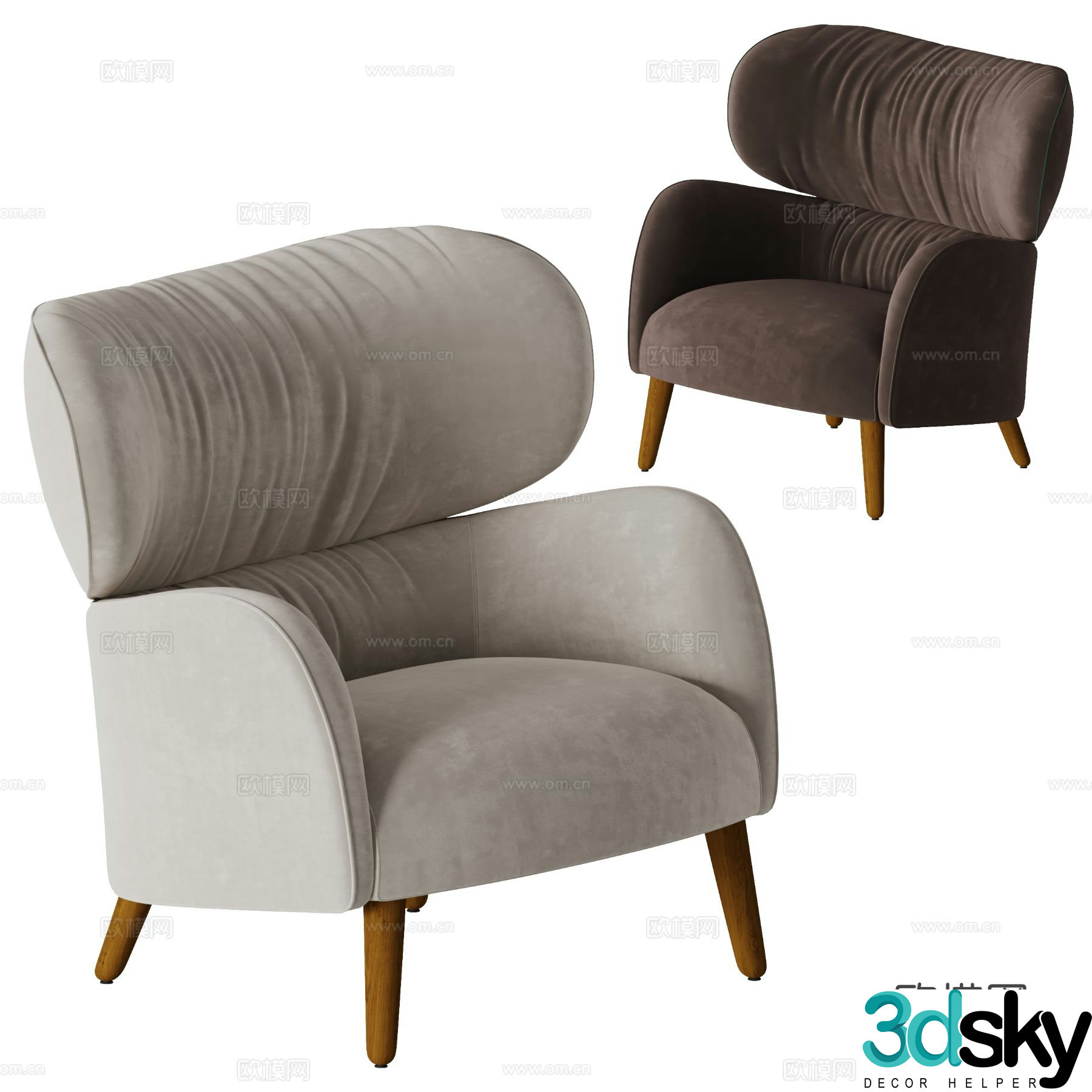 Vitra sofa chair 3d model