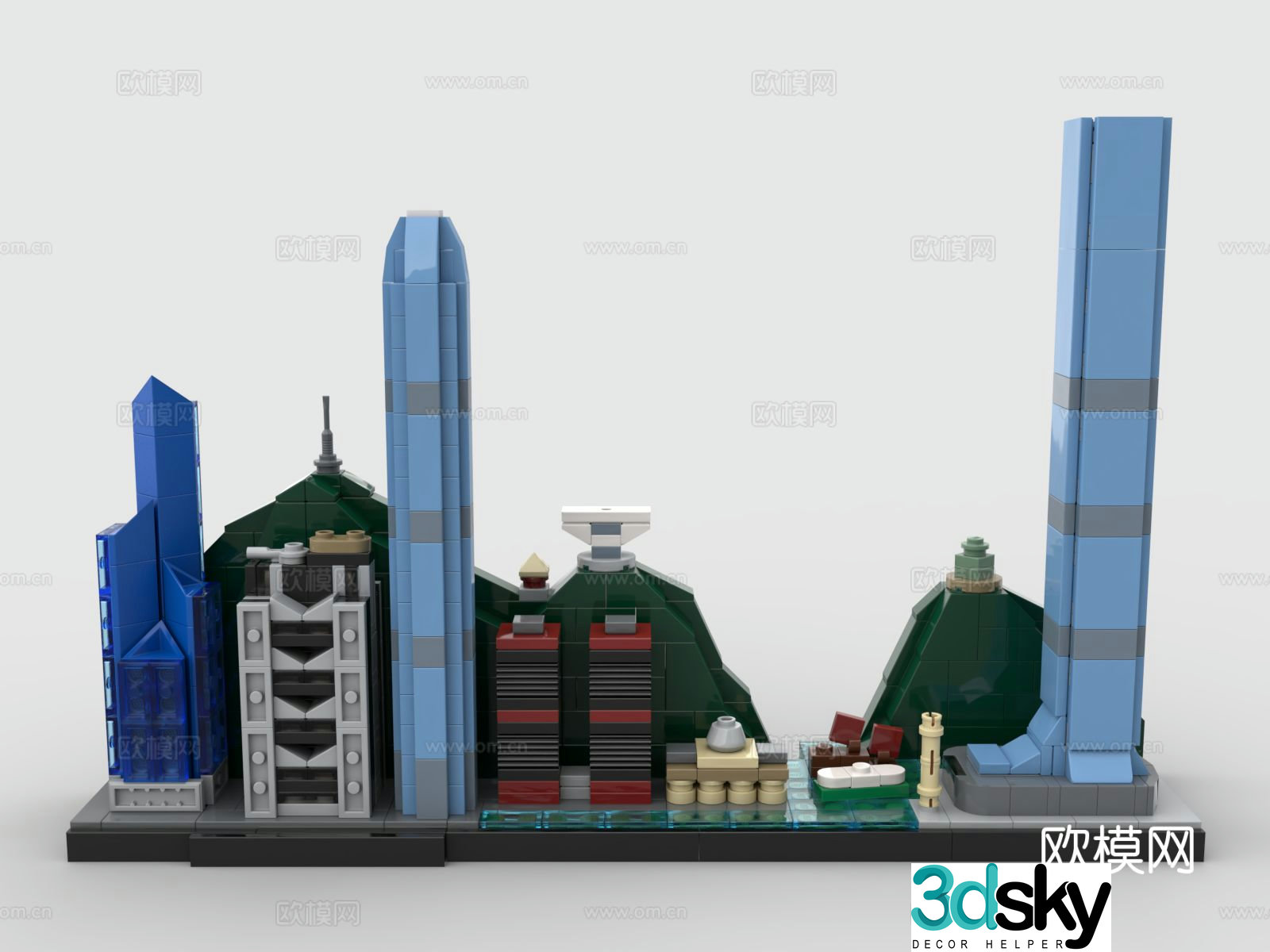Lego toys building block toys skyscraper 3d model