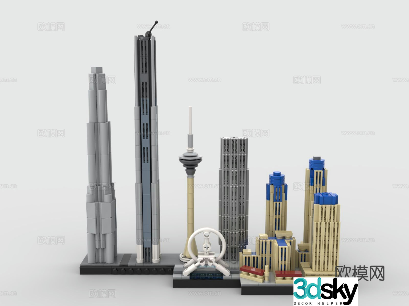 Lego toys building block toys landmark building 3d model