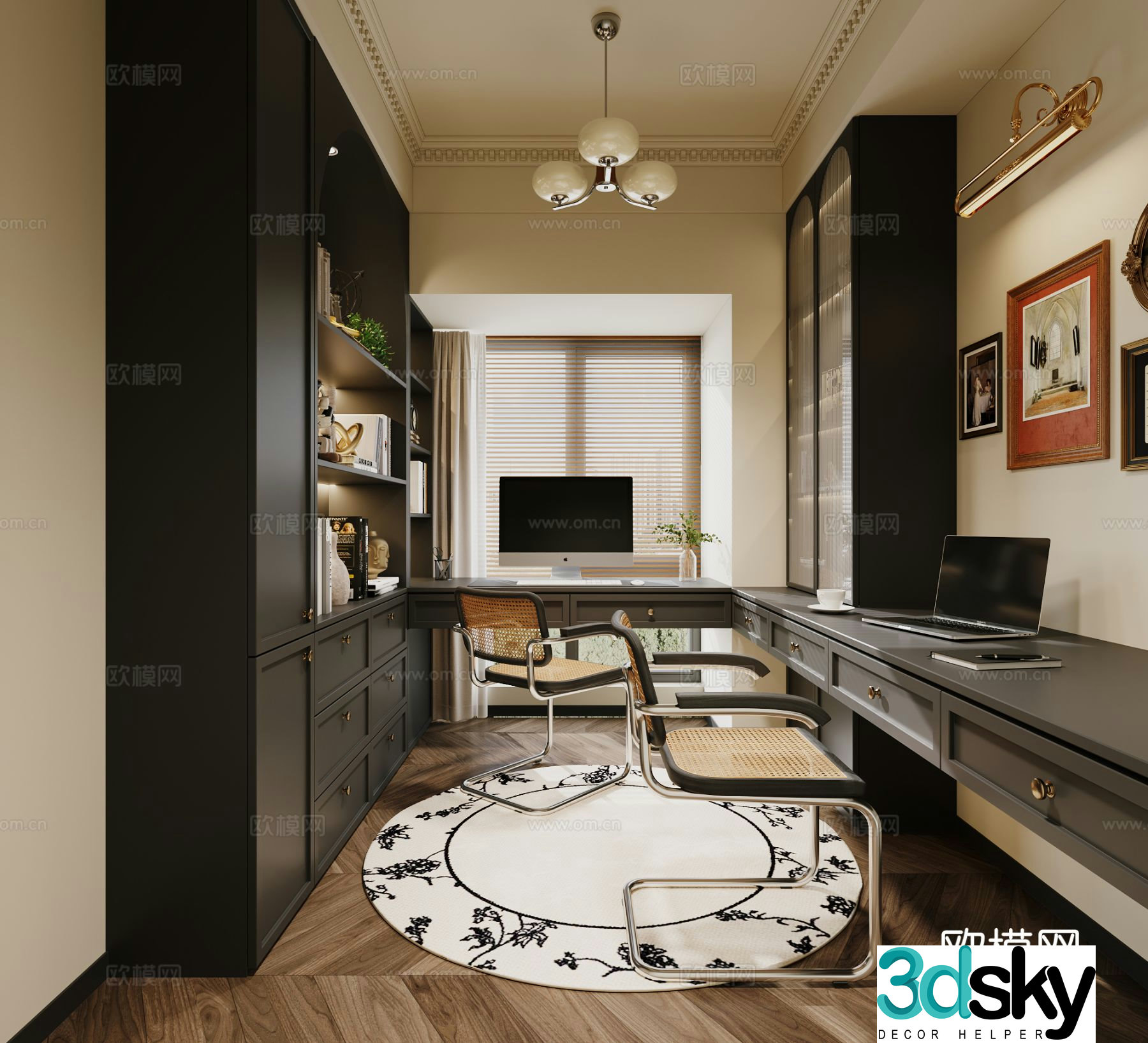 French study 3d model