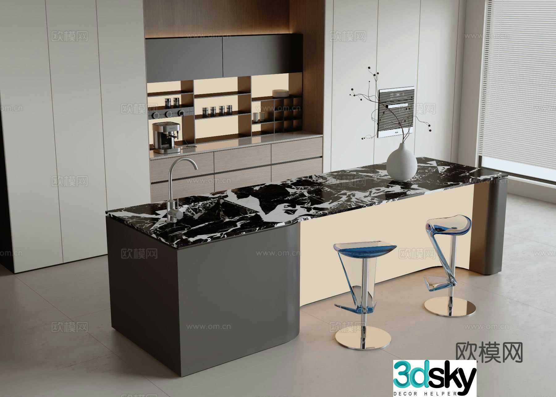 Italian bar 3D model
