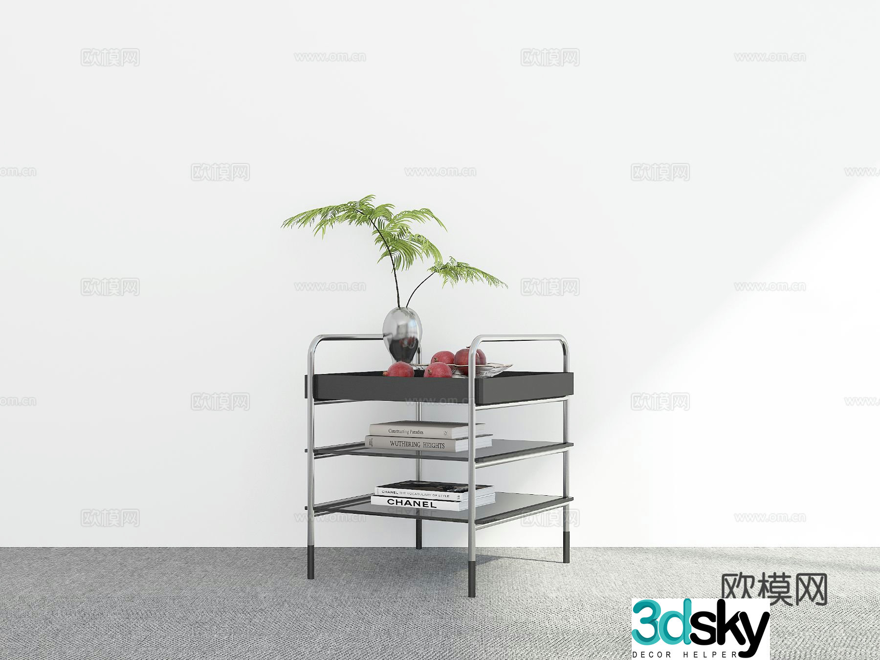Modern side table corner table table table 3d model