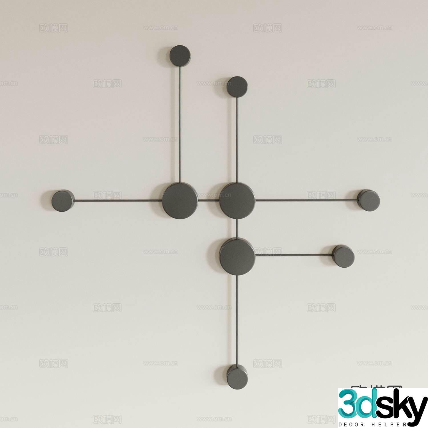 Creative wall lamp minimalist wall lamp 3d model