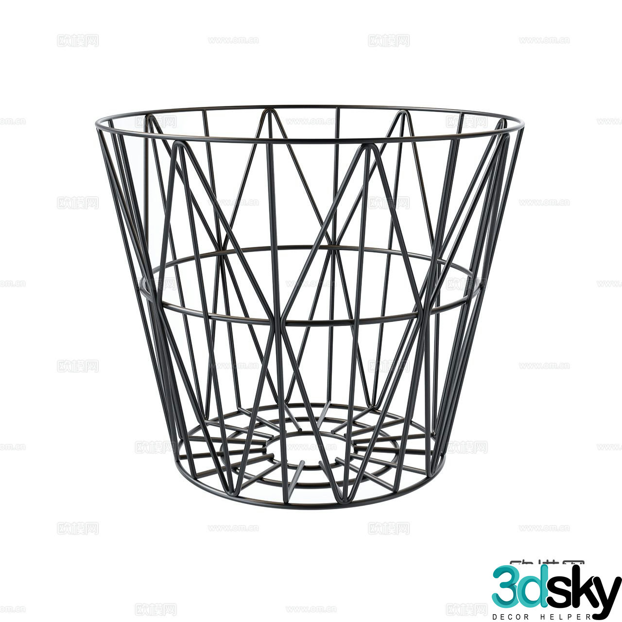 Ferm Living wire basket basket 3d model