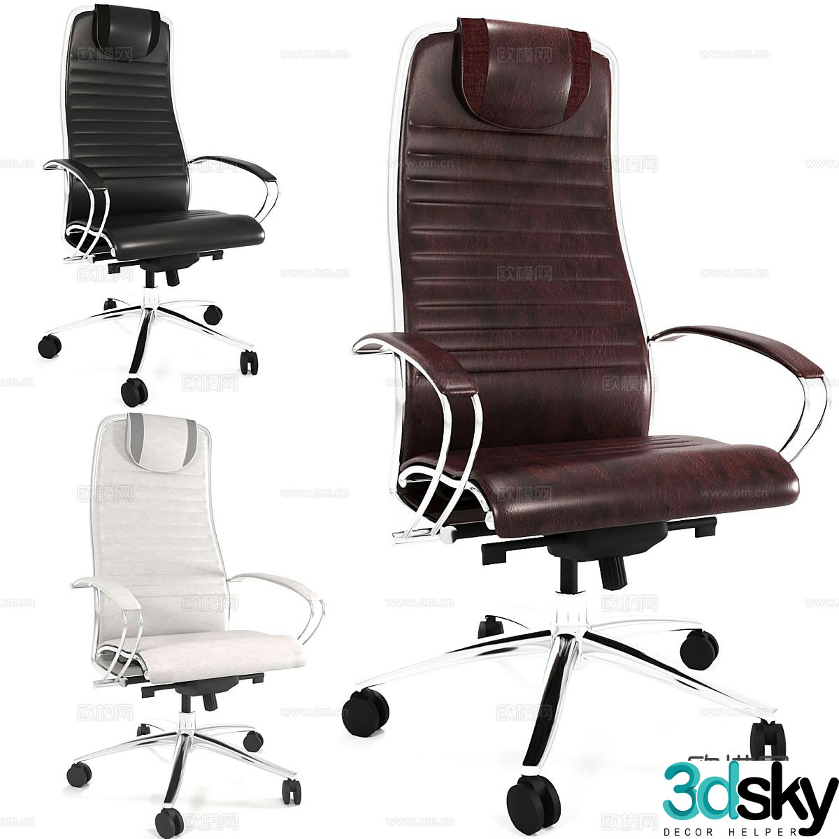 Office chair shift chair boss chair 3d model