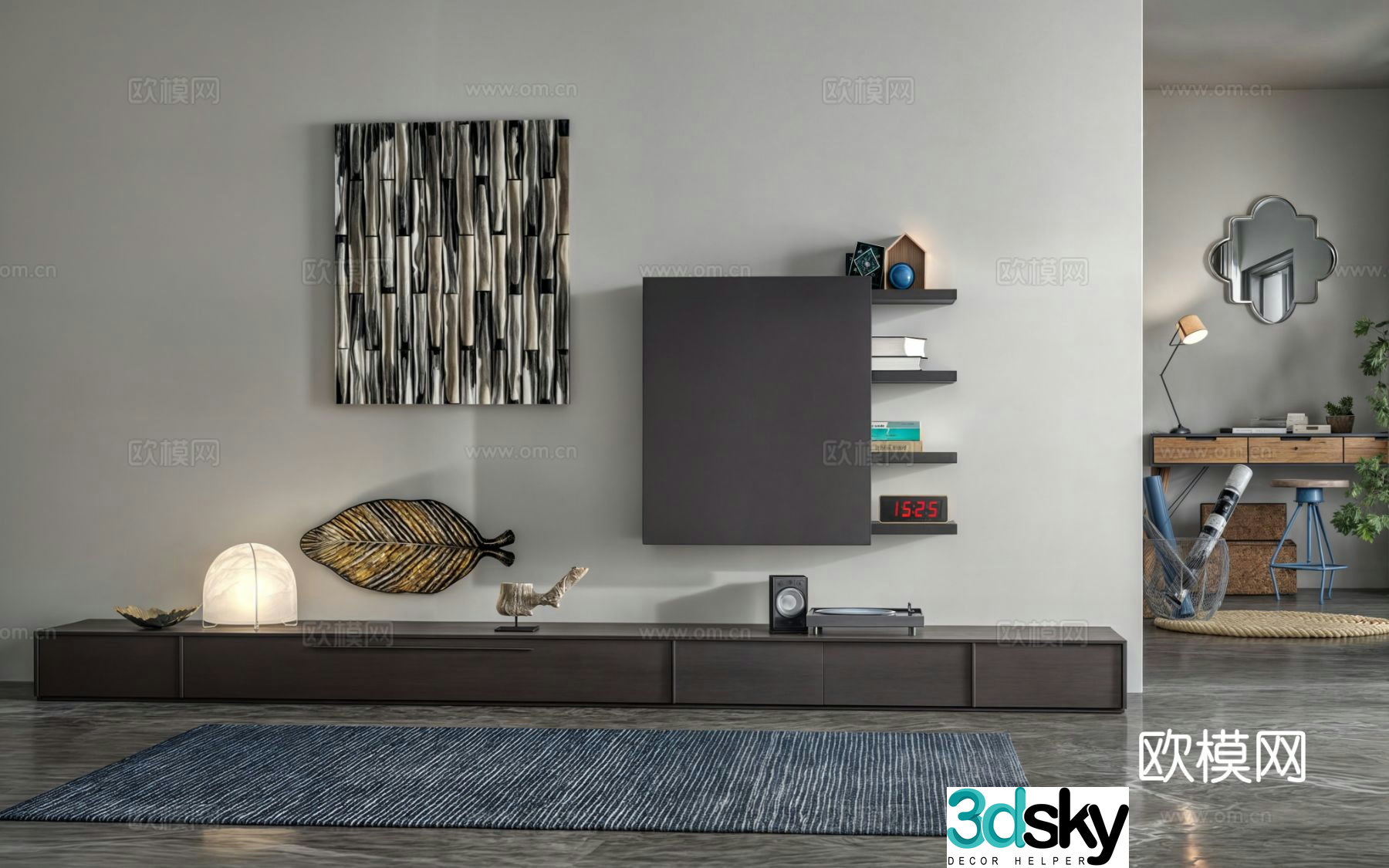 Modern TV cabinet 3d model