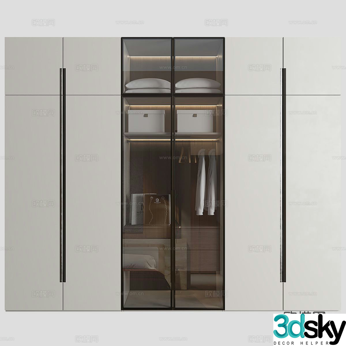 Modern wardrobe 3d model