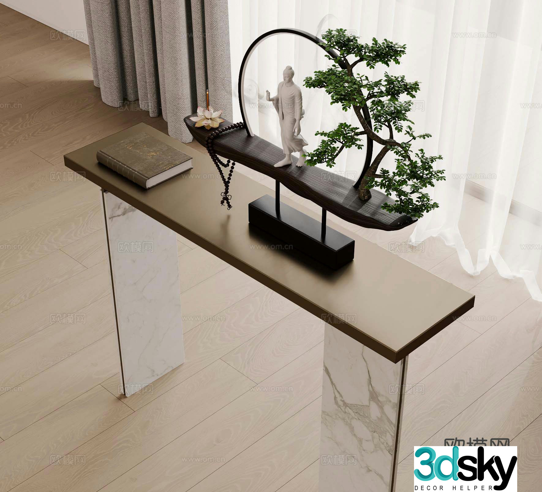 New Chinese-style Duanjingdai 3D model