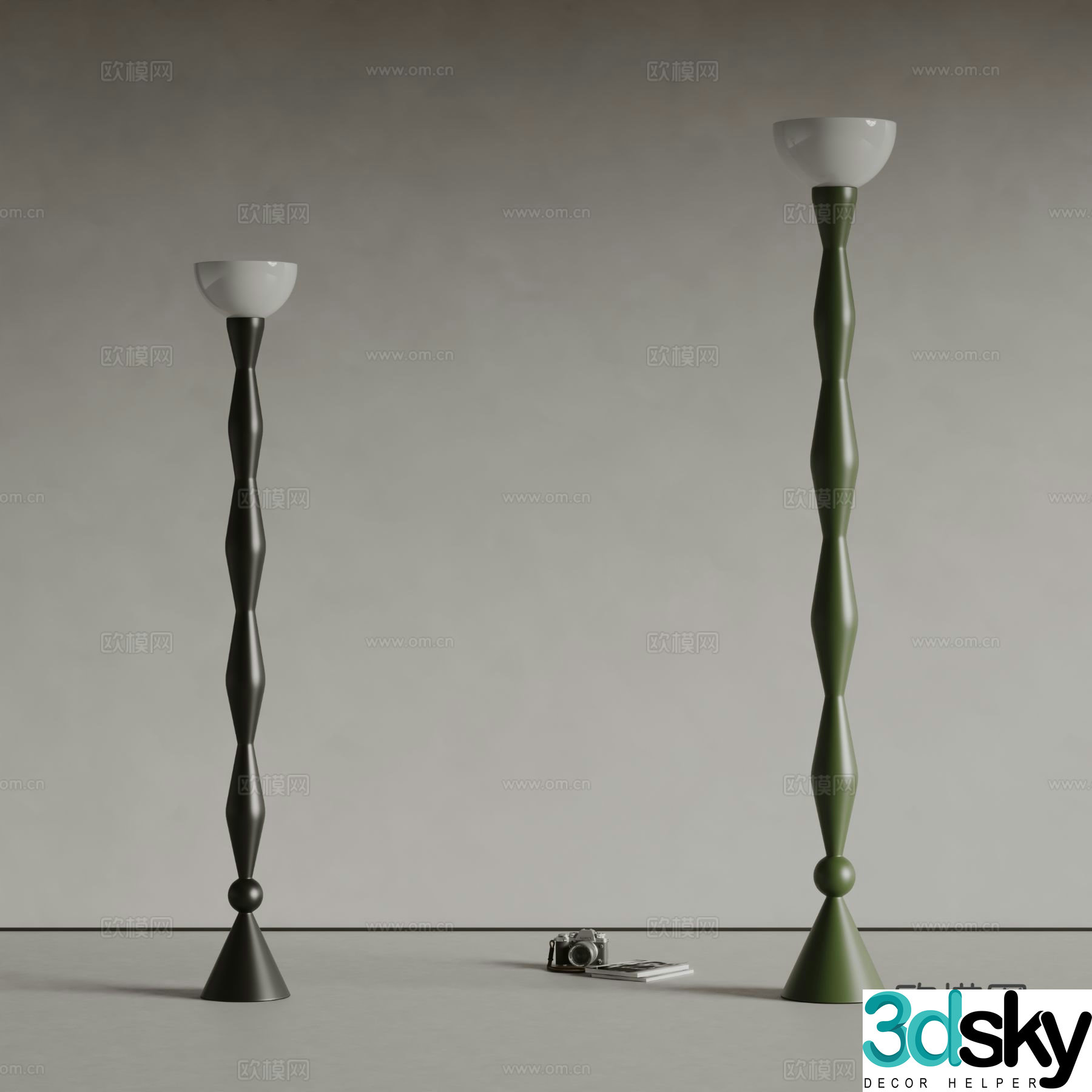 Rif creative floor lamp 3d model