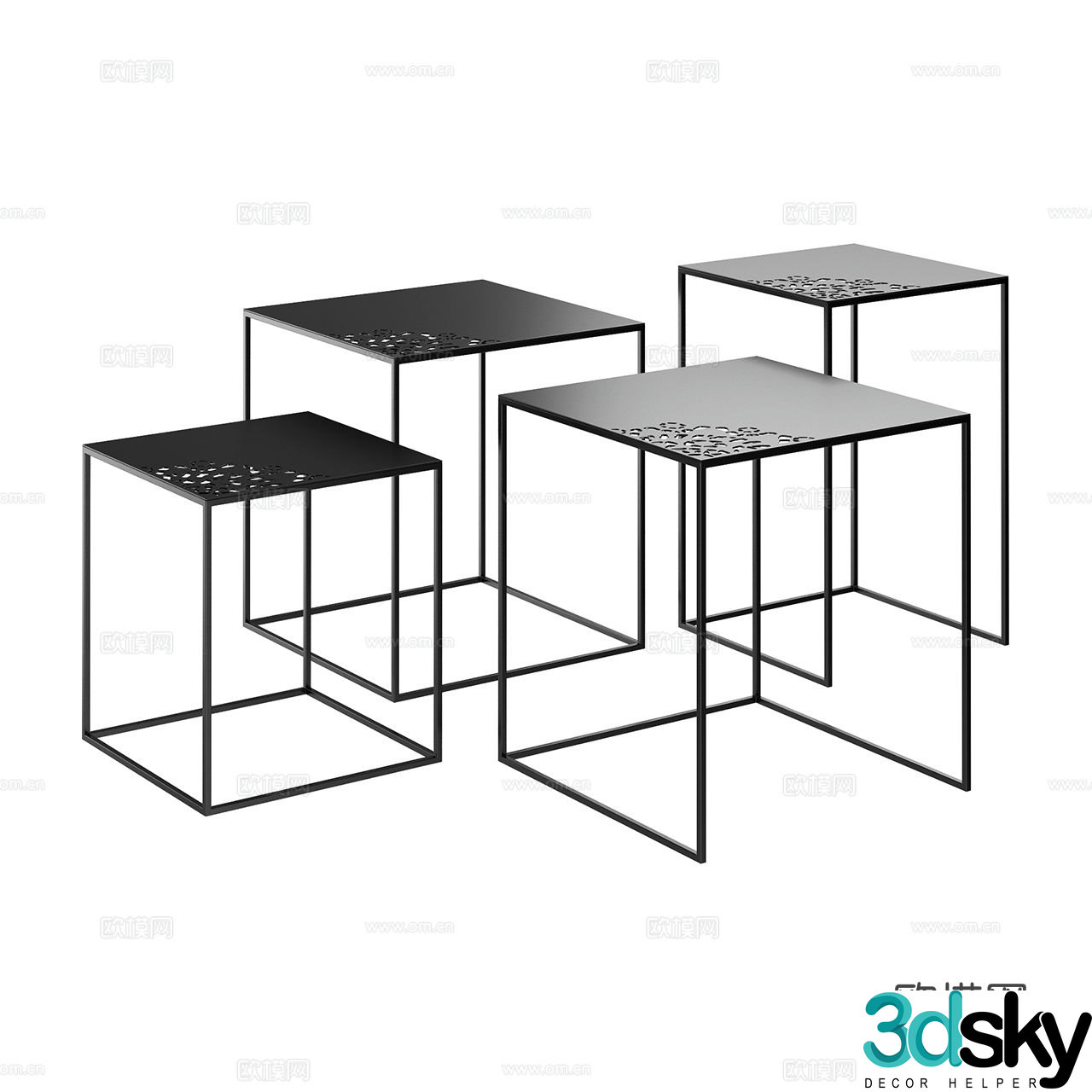 Zeus corner table side table 3d model