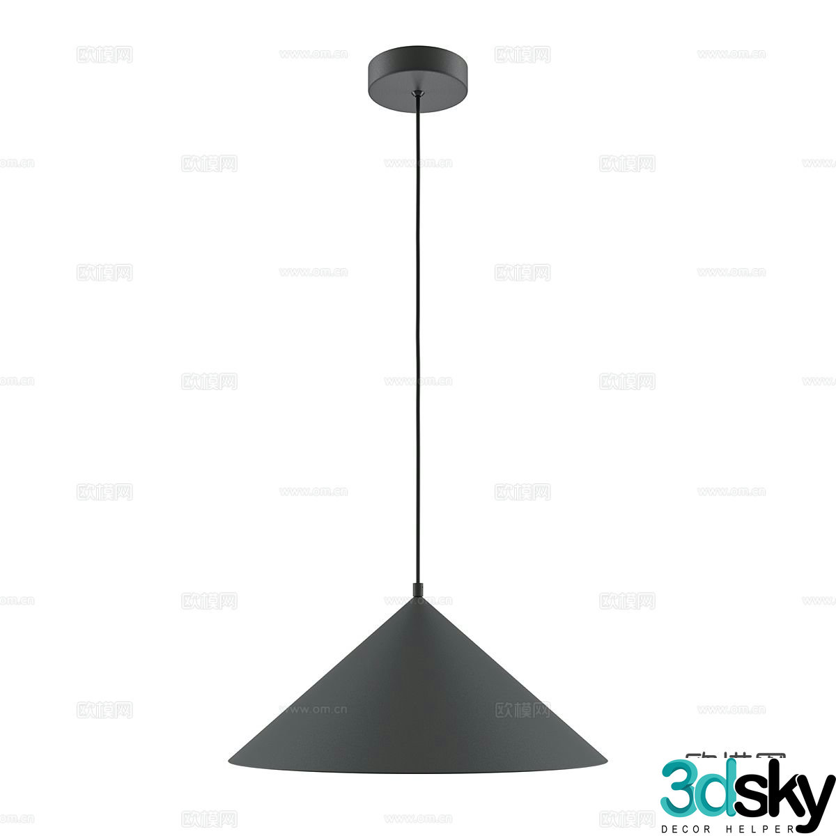 Simple chandelier restaurant chandelier 3d model