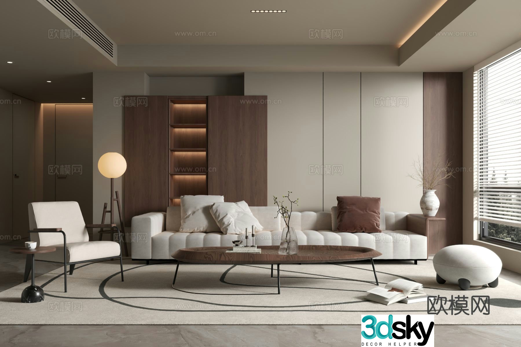 Medieval style living room 3D model